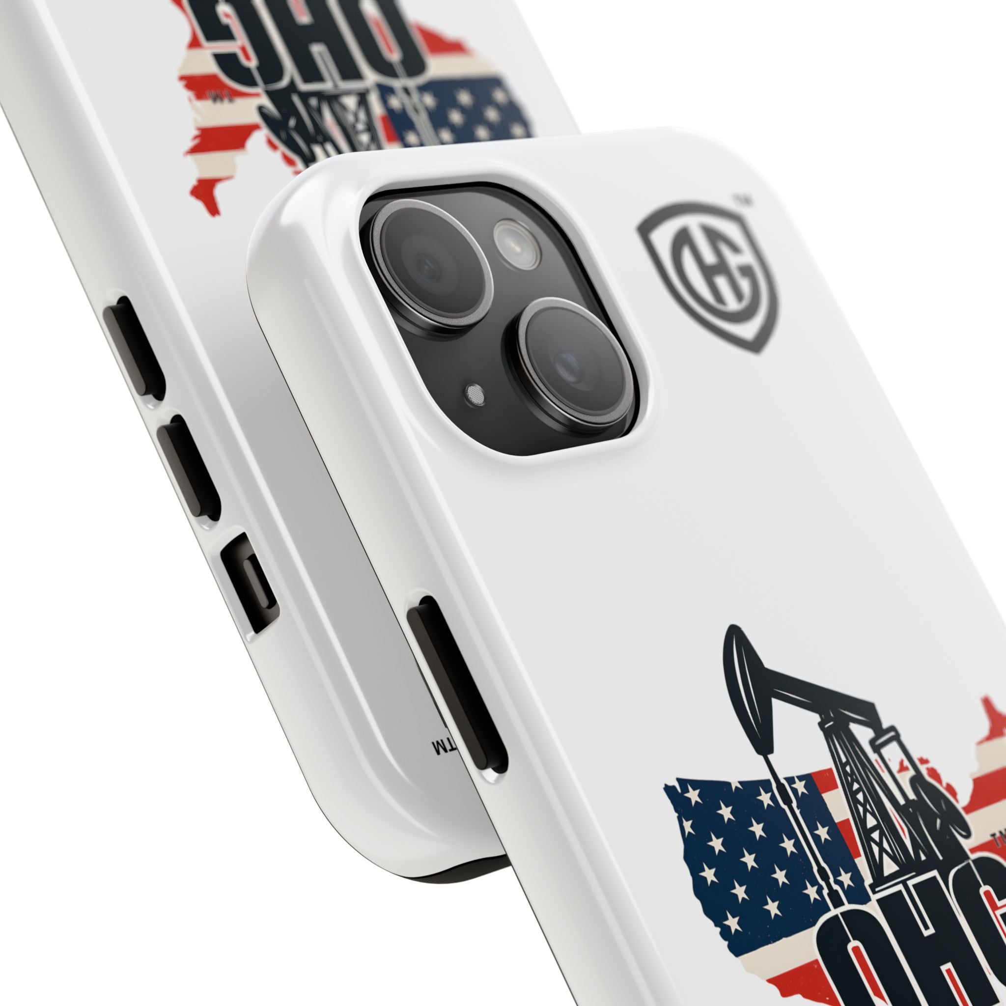 Tough Phone Case — Oilfield Heroes Gear (OHG) USA Flag Pumpjack Design