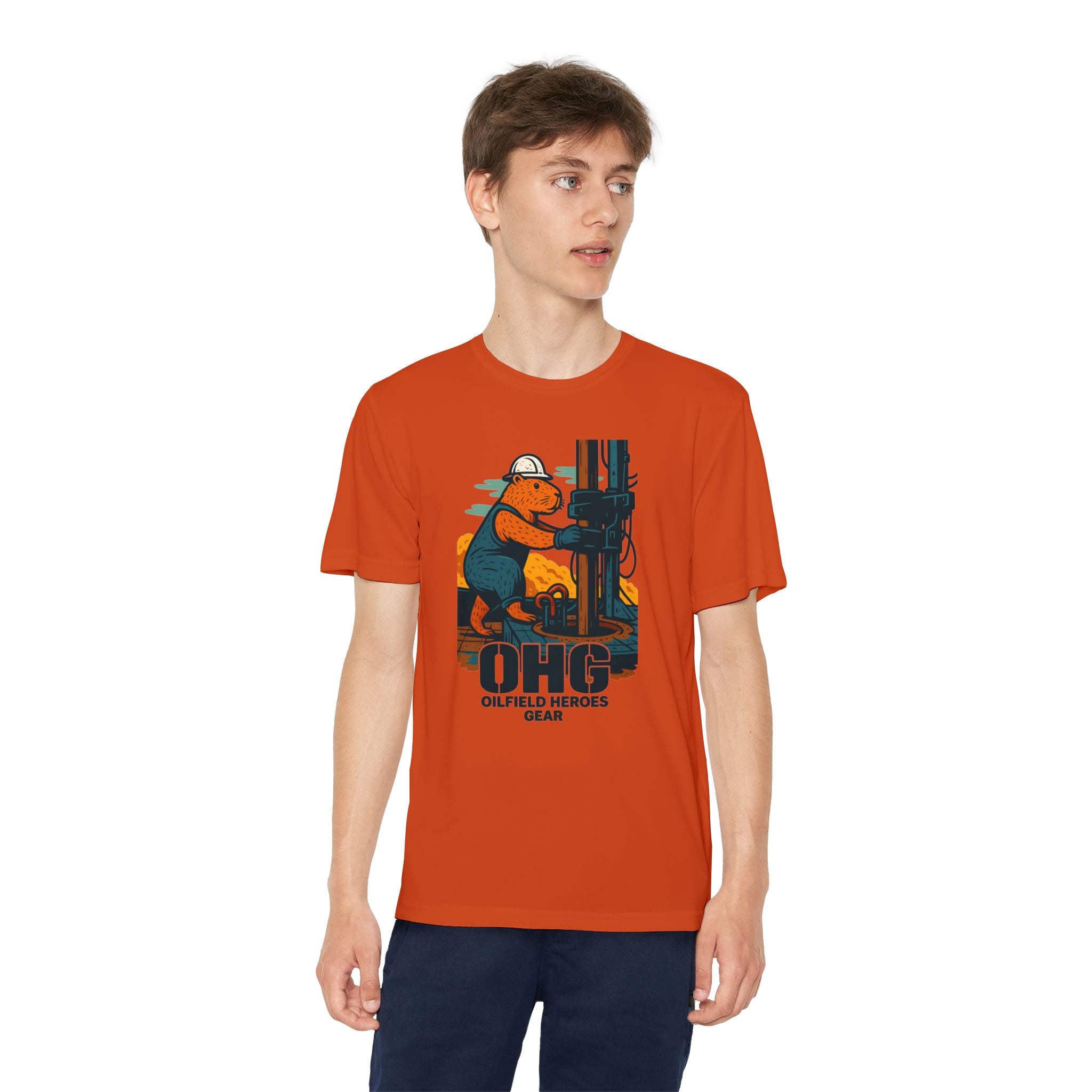 Youth Tee – 'OHG Oilfield Heroes' Drilling Crew Graphic Shirt