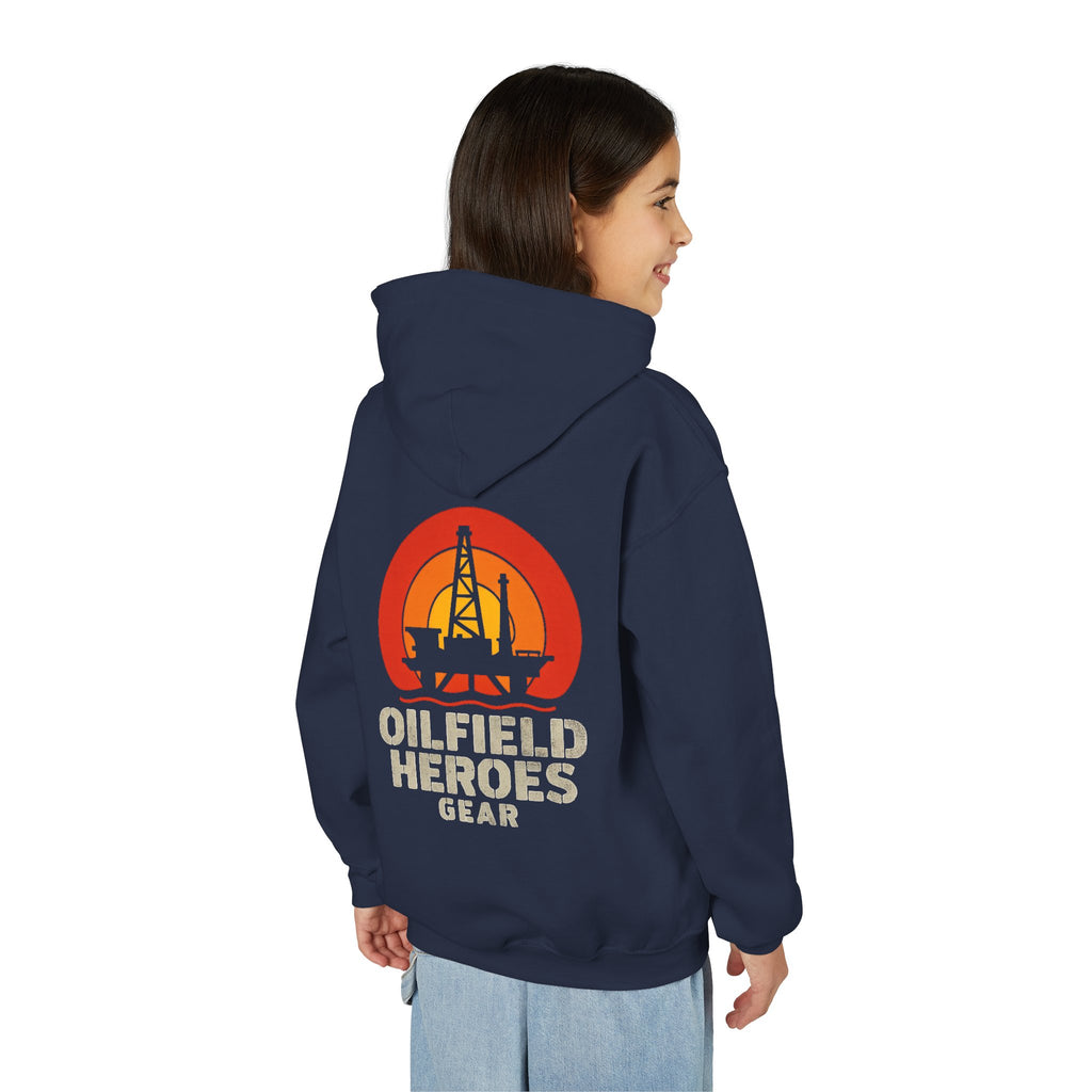 Copy of Youth Hoodie — Oilfield Heroes Gear logo & 'Oilfield Heroes' back print