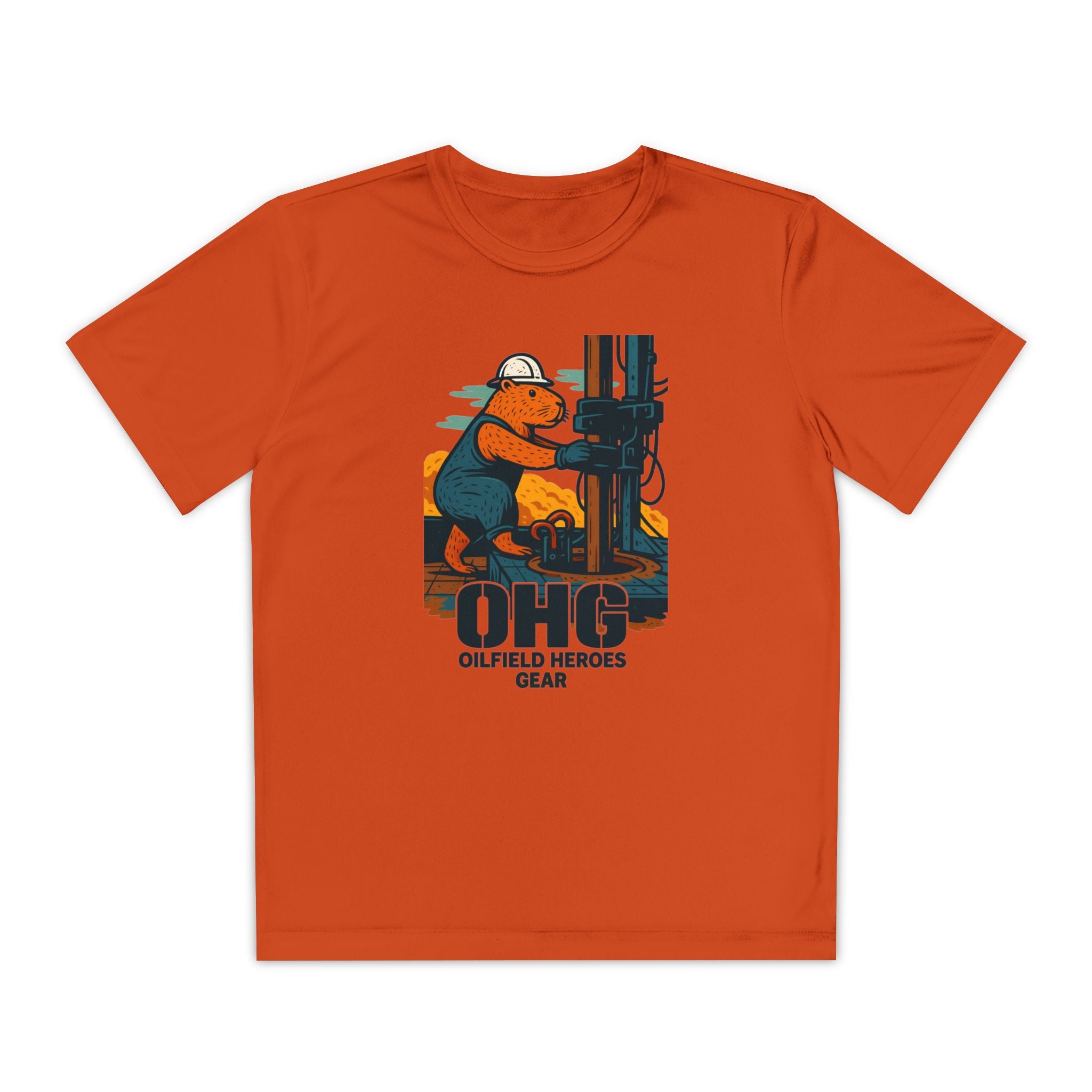 Youth Tee – 'OHG Oilfield Heroes' Drilling Crew Graphic Shirt