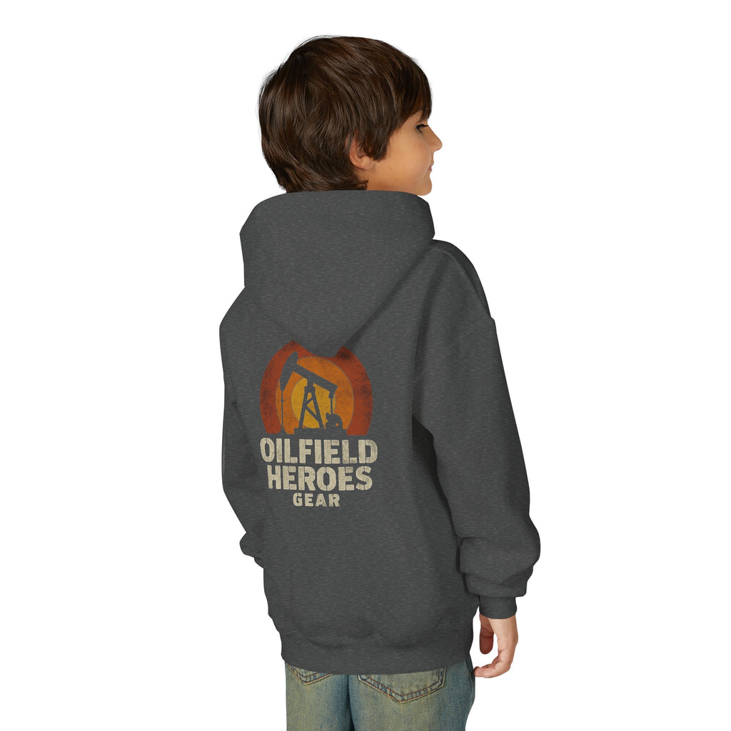 Youth Hoodie — Oilfield Heroes Gear logo & 'Oilfield Heroes' back print
