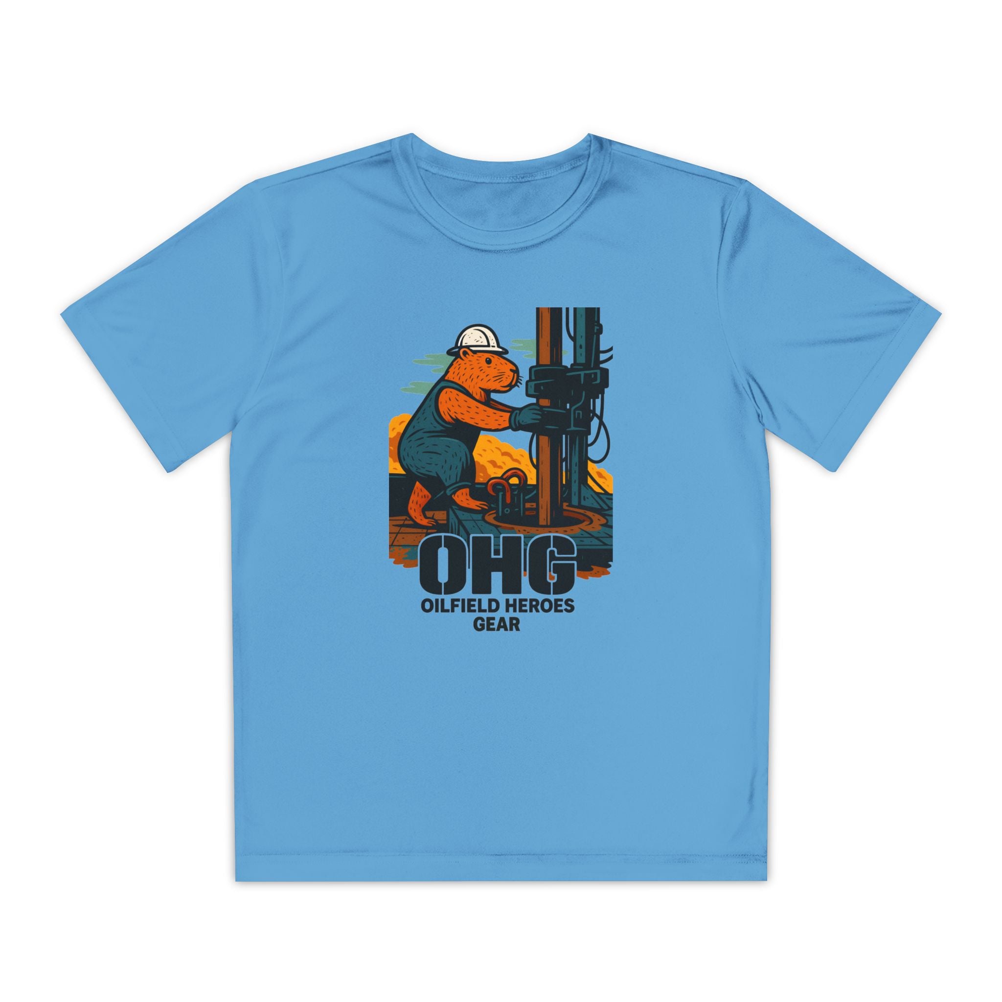 Youth Tee – 'OHG Oilfield Heroes' Drilling Crew Graphic Shirt