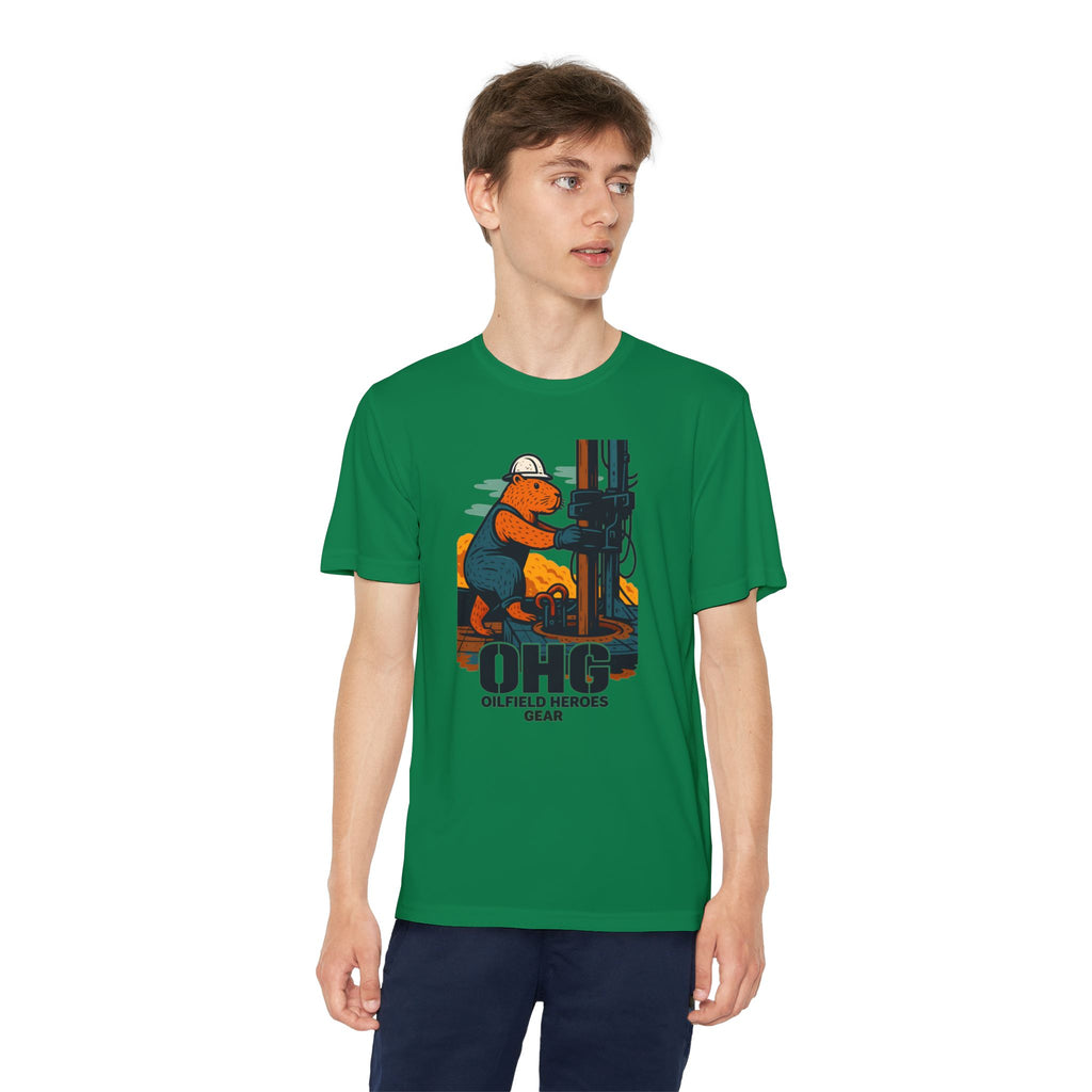Youth Tee – 'OHG Oilfield Heroes' Drilling Crew Graphic Shirt