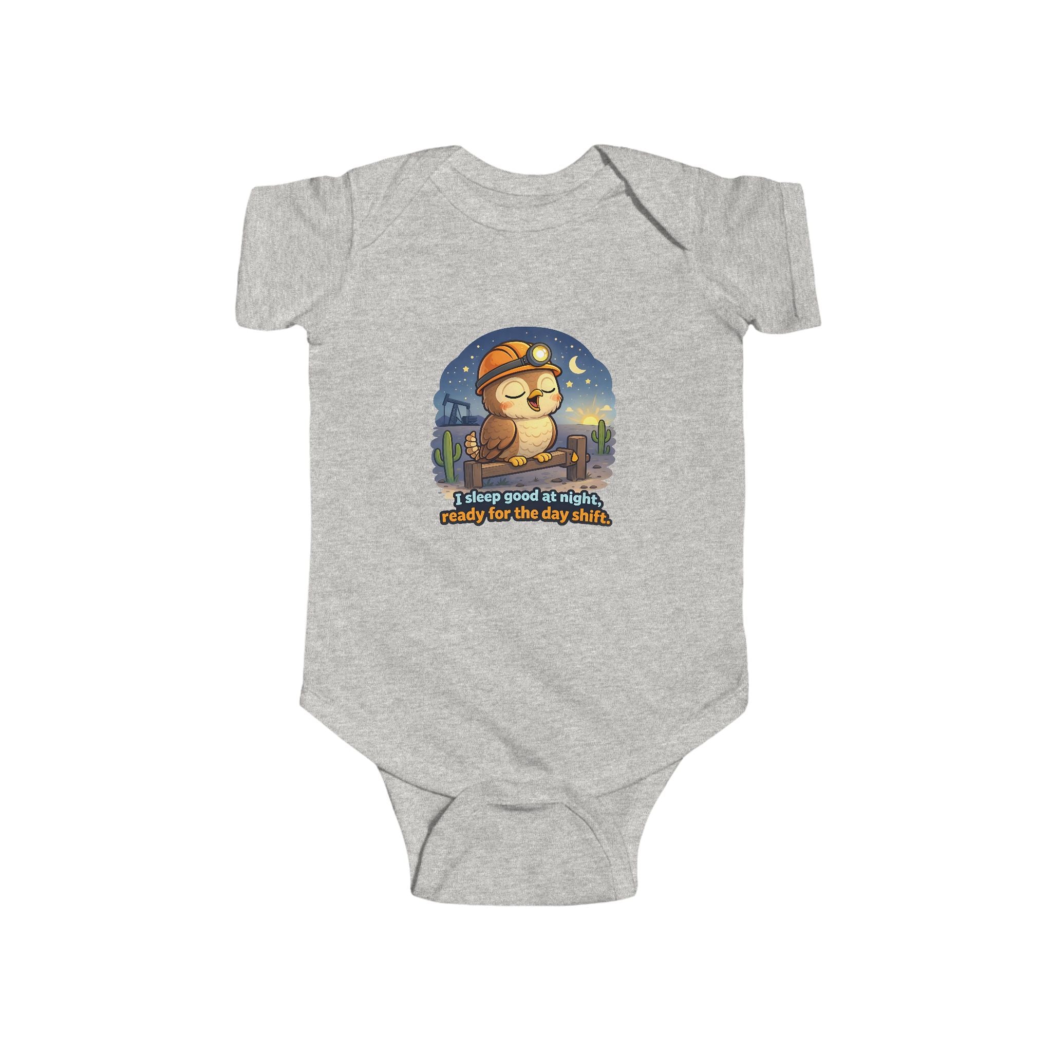 Infant Bodysuit — "Always Good Enough" Cute Nighttime Sloth Baby Onesie