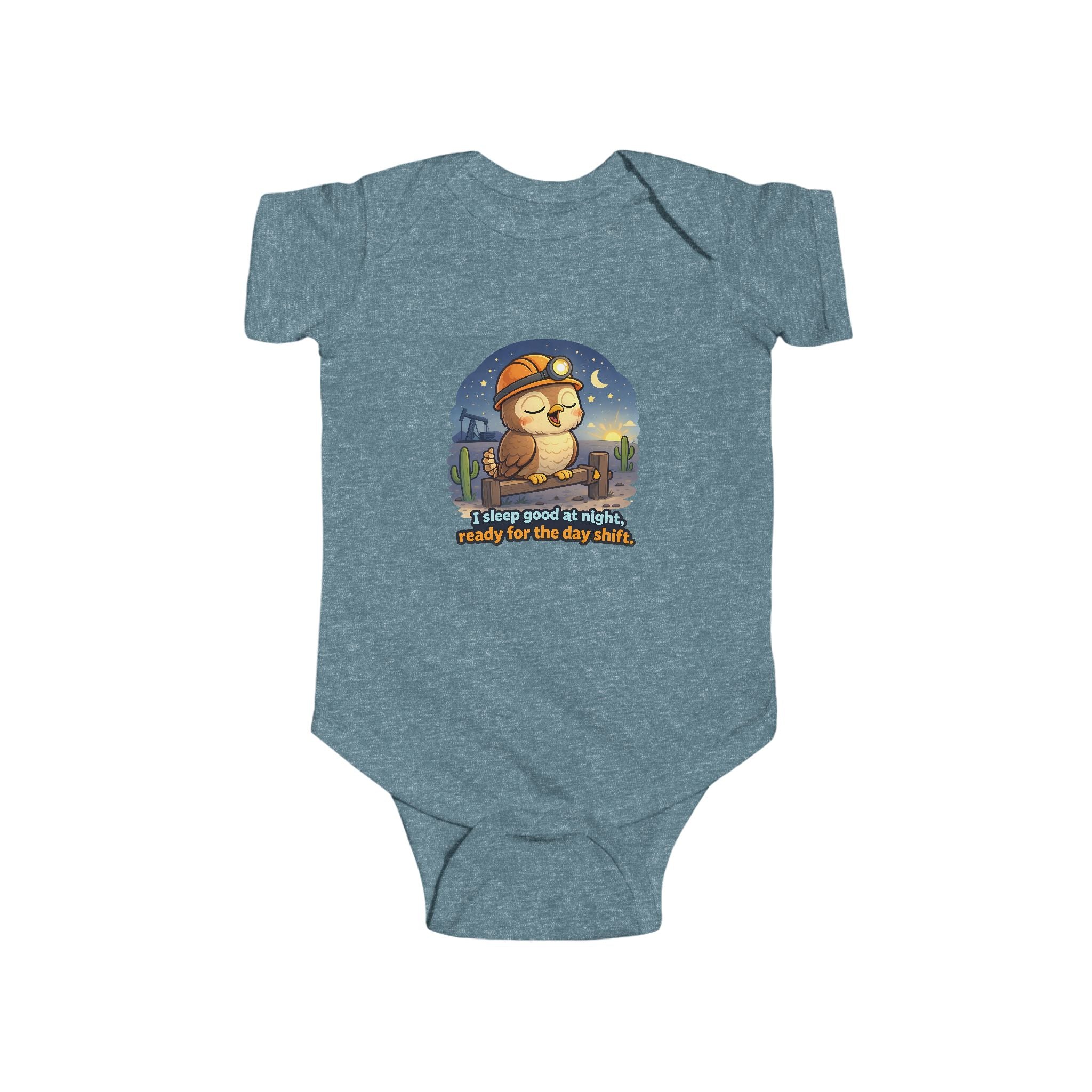 Infant Bodysuit — "Always Good Enough" Cute Nighttime Sloth Baby Onesie