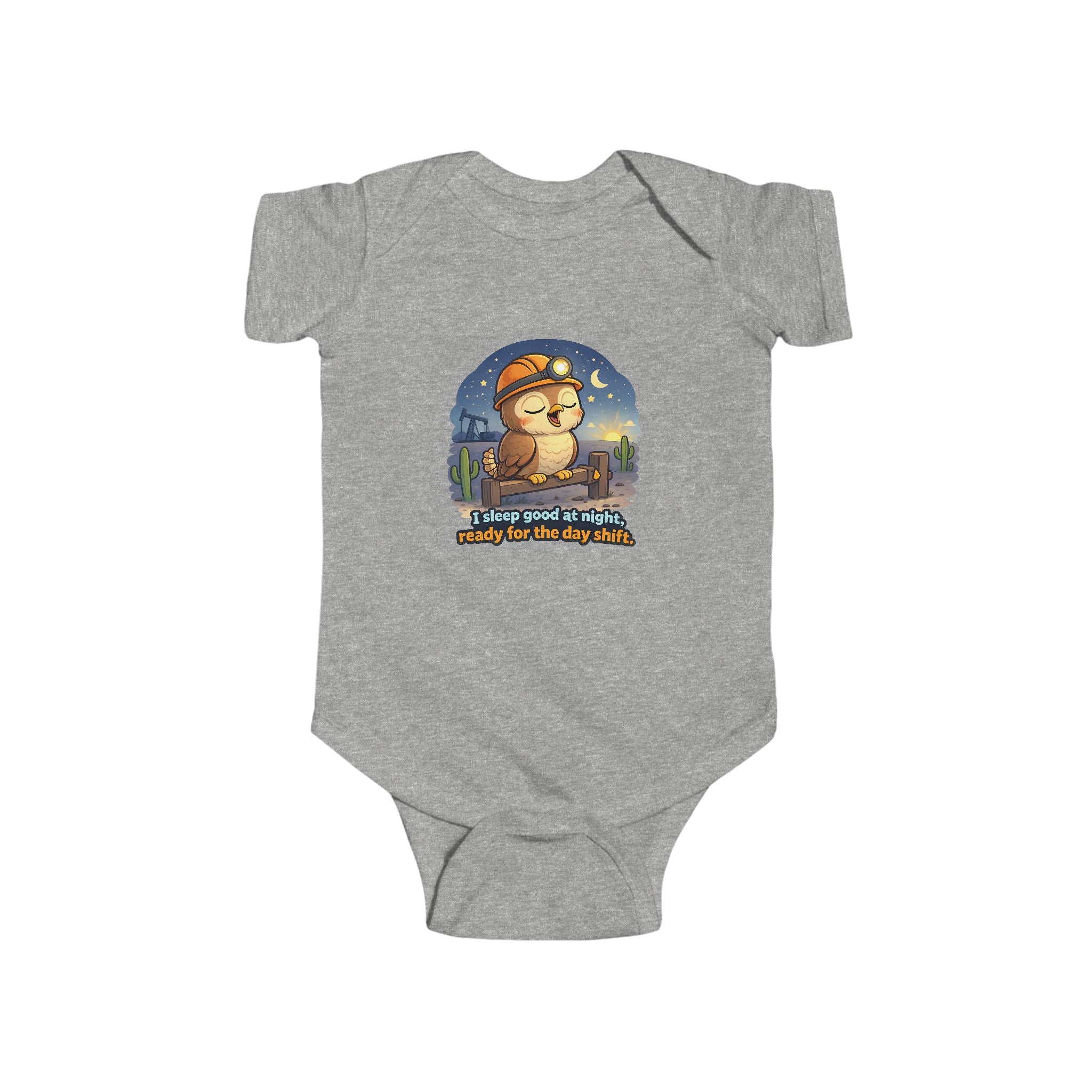 Infant Bodysuit — "Always Good Enough" Cute Nighttime Sloth Baby Onesie
