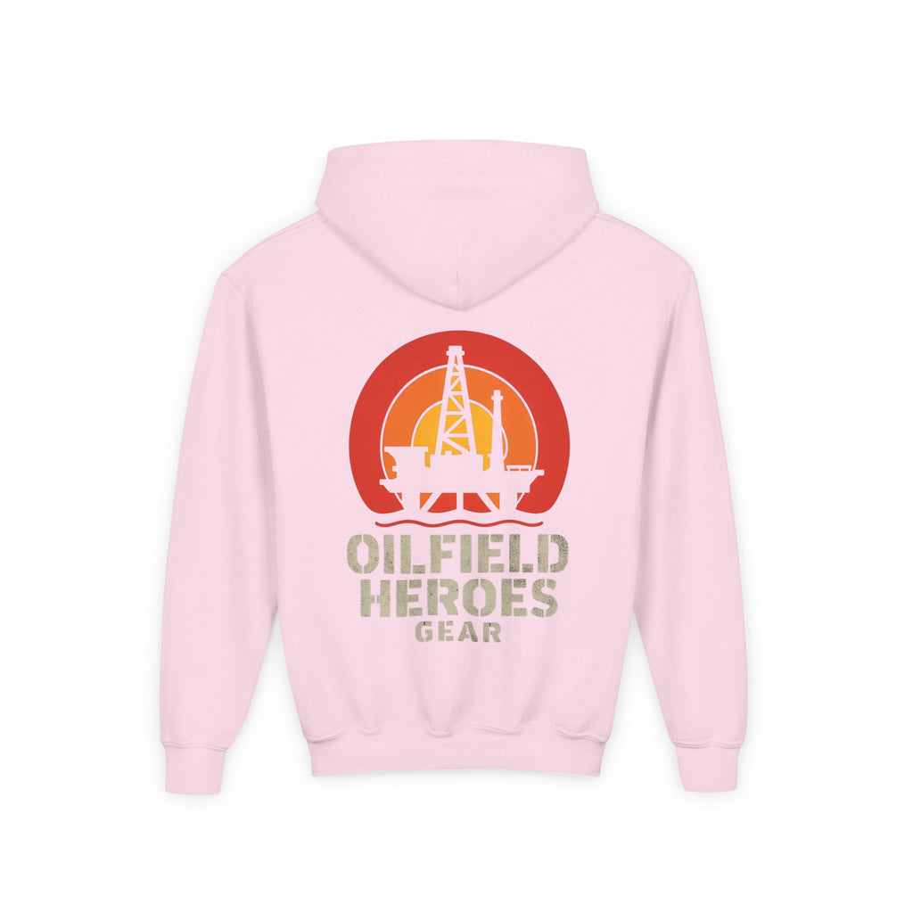 Copy of Youth Hoodie — Oilfield Heroes Gear logo & 'Oilfield Heroes' back print