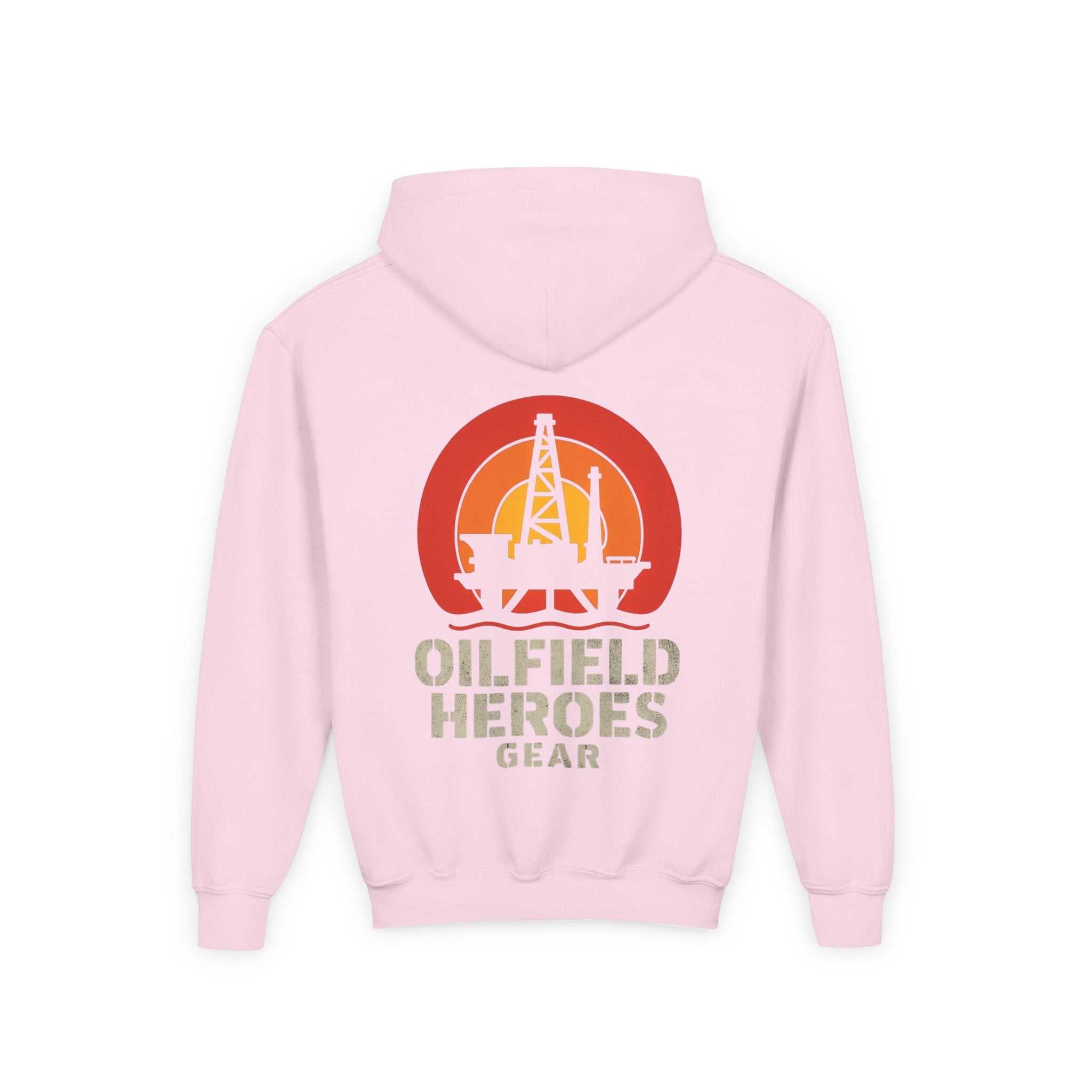 Copy of Youth Hoodie — Oilfield Heroes Gear logo & 'Oilfield Heroes' back print