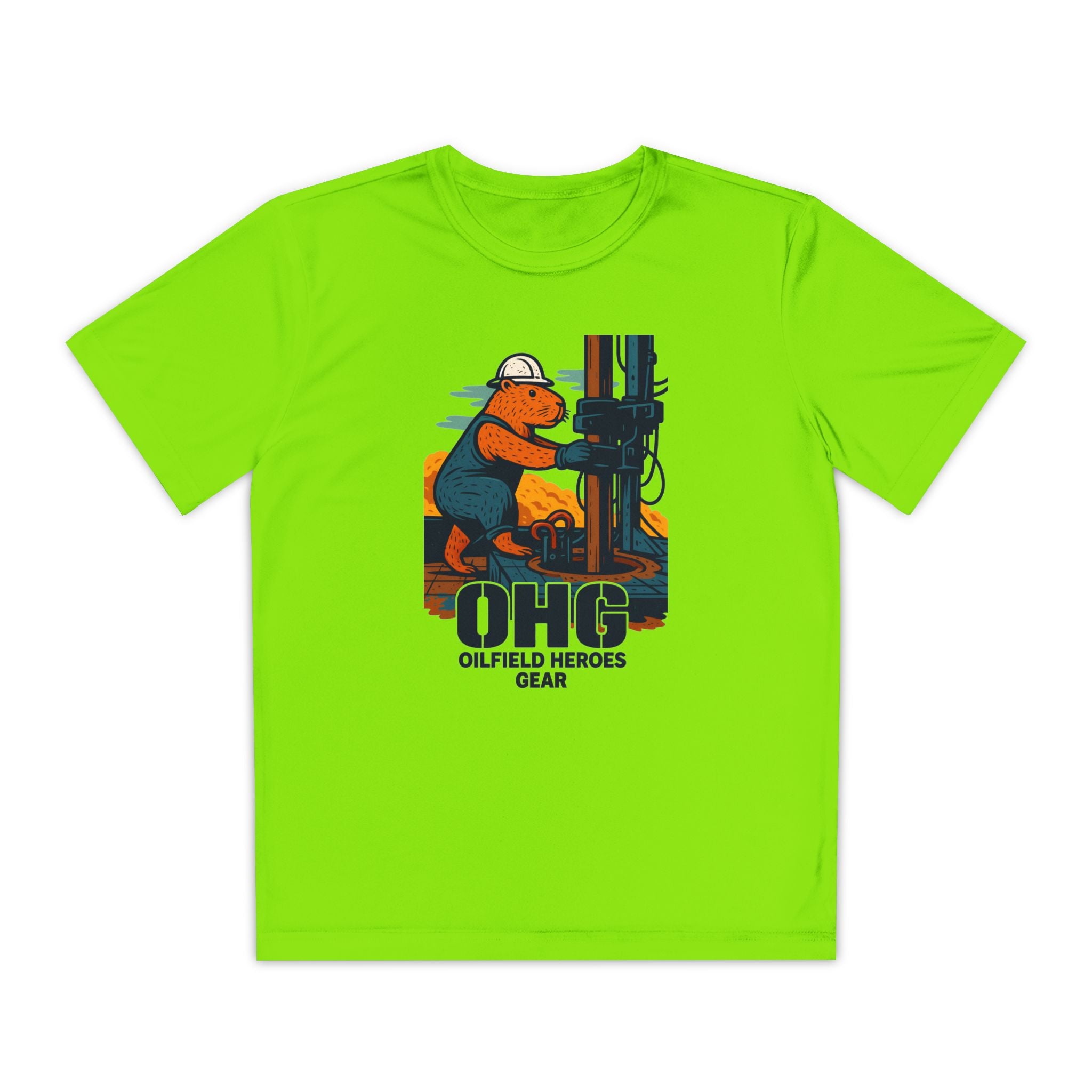 Youth Tee – 'OHG Oilfield Heroes' Drilling Crew Graphic Shirt