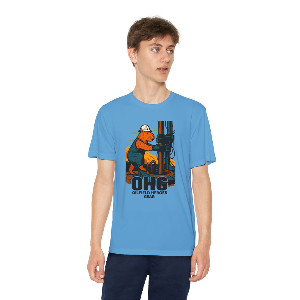 Youth Tee – 'OHG Oilfield Heroes' Drilling Crew Graphic Shirt