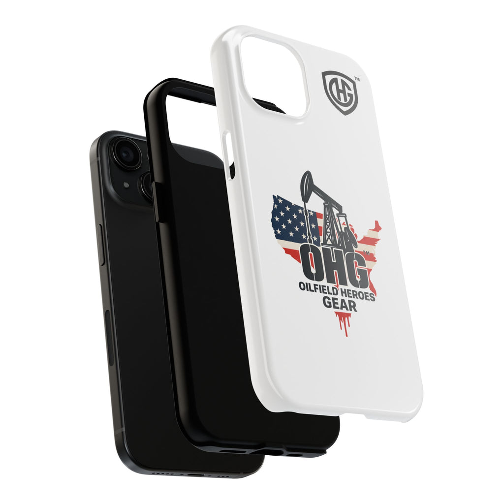 Tough Phone Case — Oilfield Heroes Gear (OHG) USA Flag Pumpjack Design