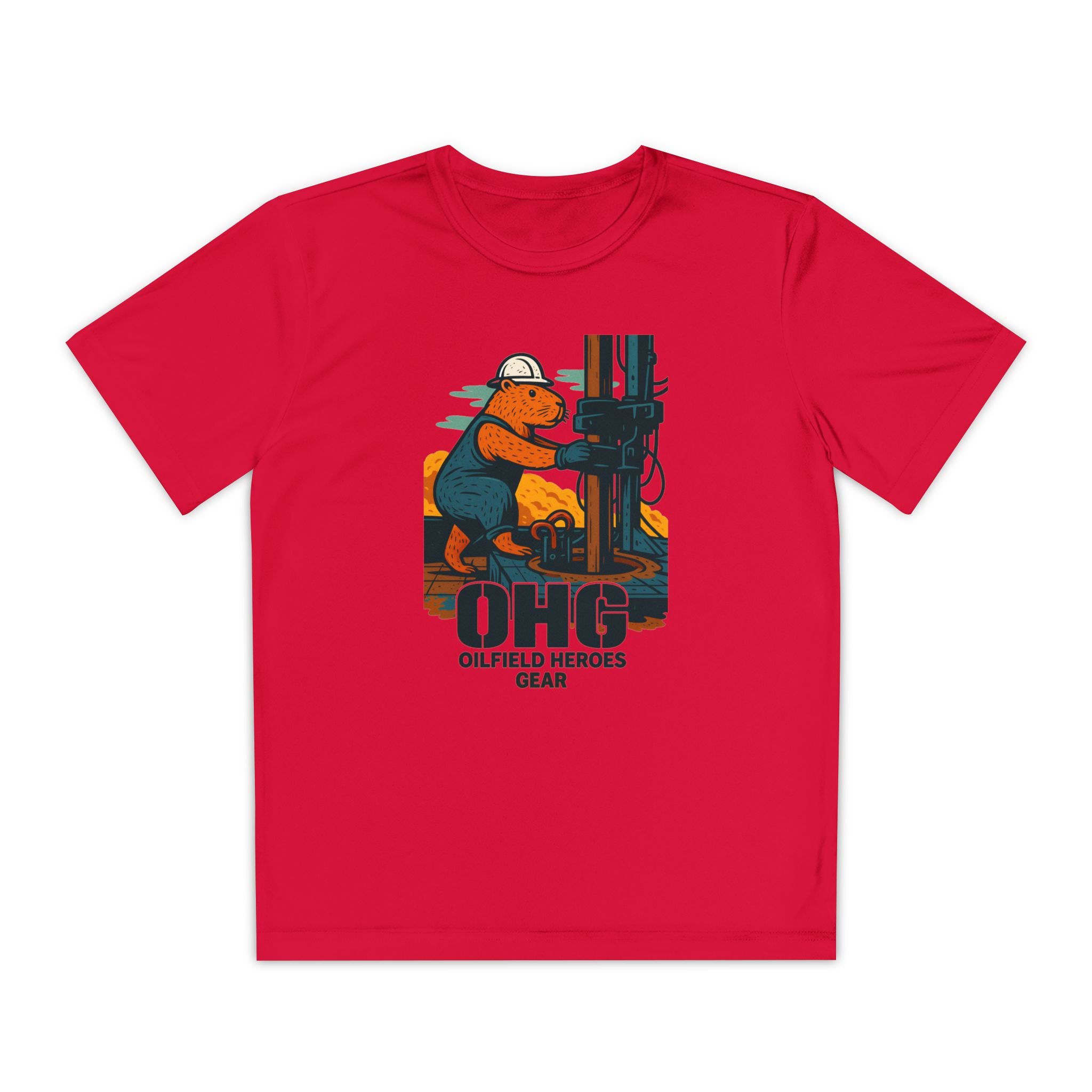Youth Tee – 'OHG Oilfield Heroes' Drilling Crew Graphic Shirt