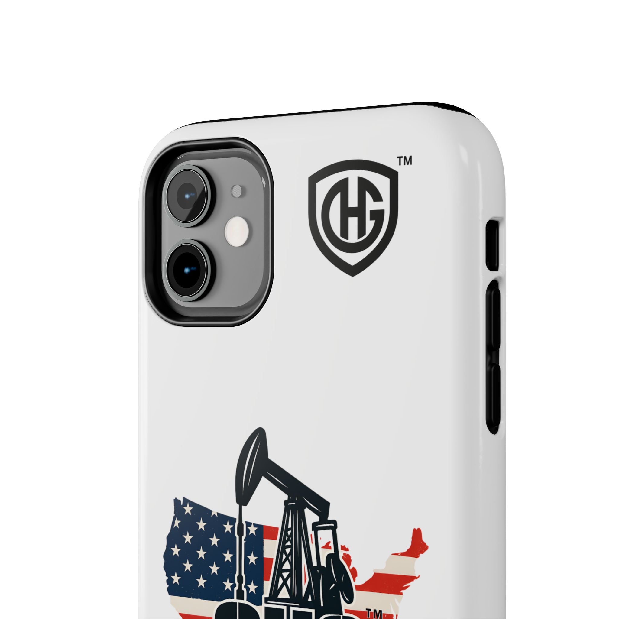 Tough Phone Case — Oilfield Heroes Gear (OHG) USA Flag Pumpjack Design