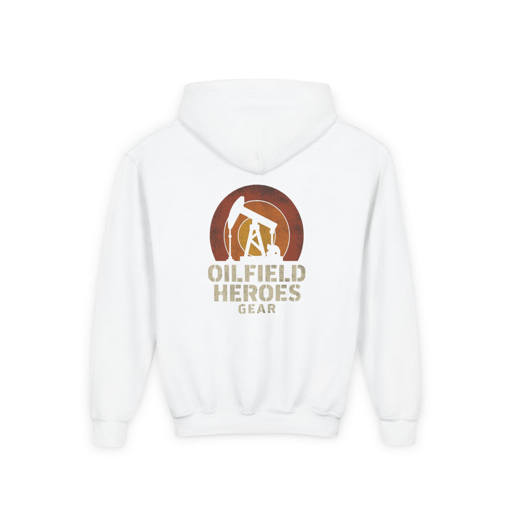 Youth Hoodie — Oilfield Heroes Gear logo & 'Oilfield Heroes' back print