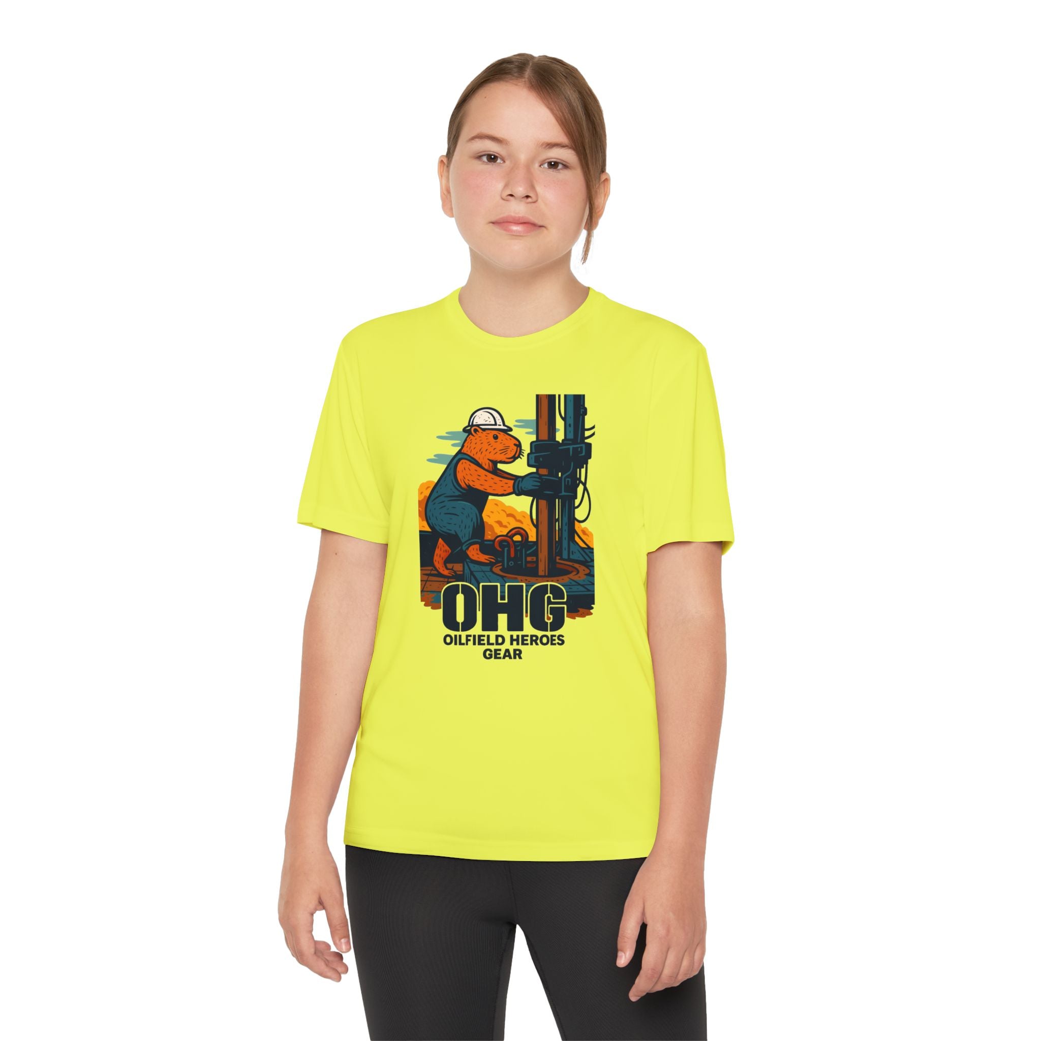 Youth Tee – 'OHG Oilfield Heroes' Drilling Crew Graphic Shirt