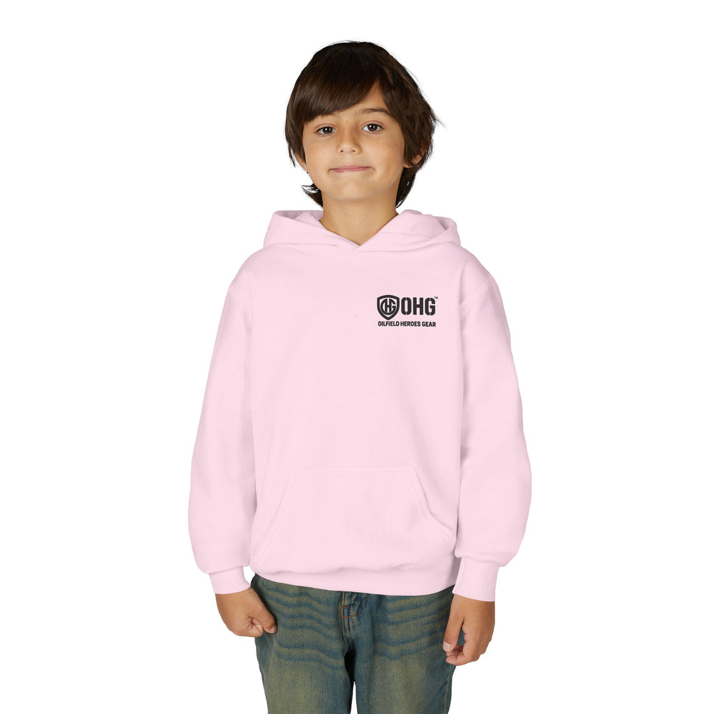 Copy of Youth Hoodie — Oilfield Heroes Gear logo & 'Oilfield Heroes' back print