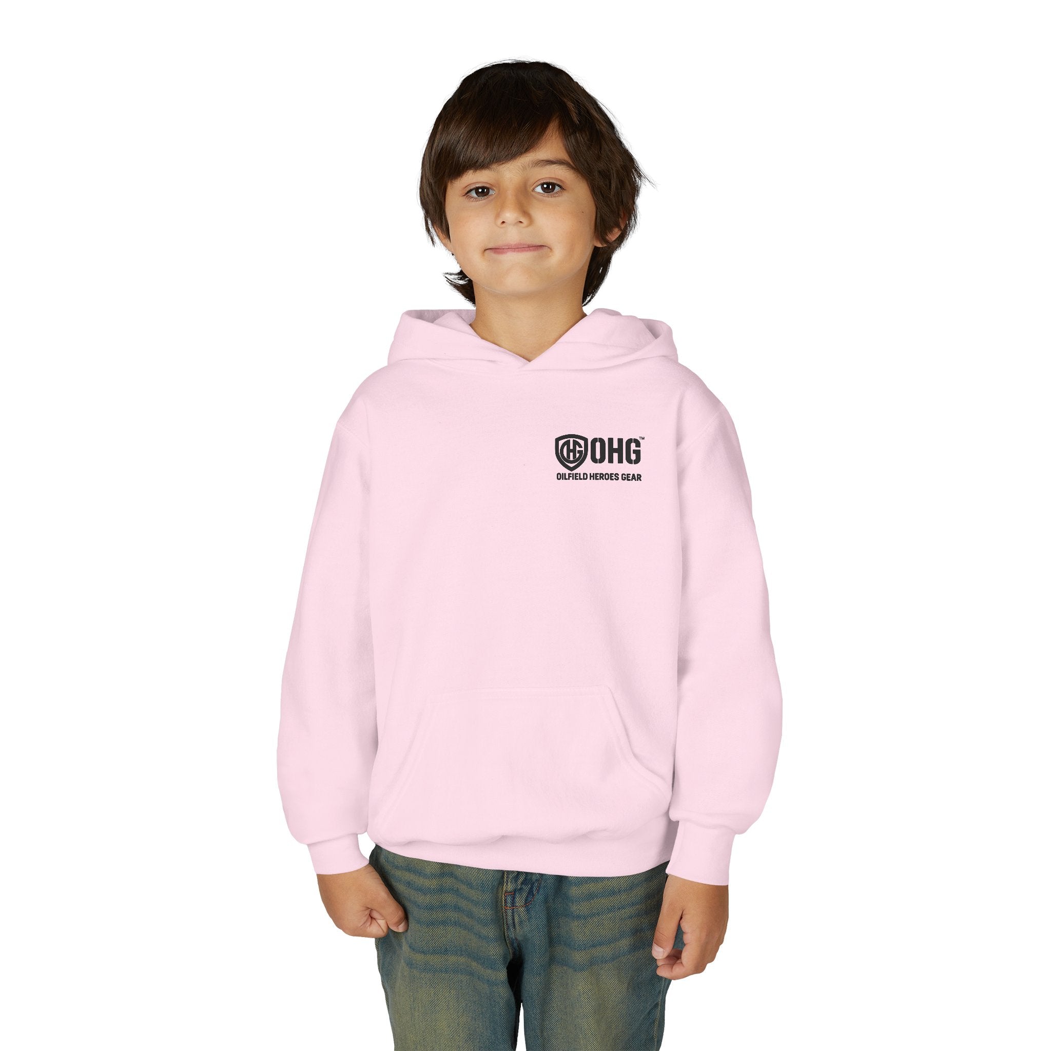 Copy of Youth Hoodie — Oilfield Heroes Gear logo & 'Oilfield Heroes' back print