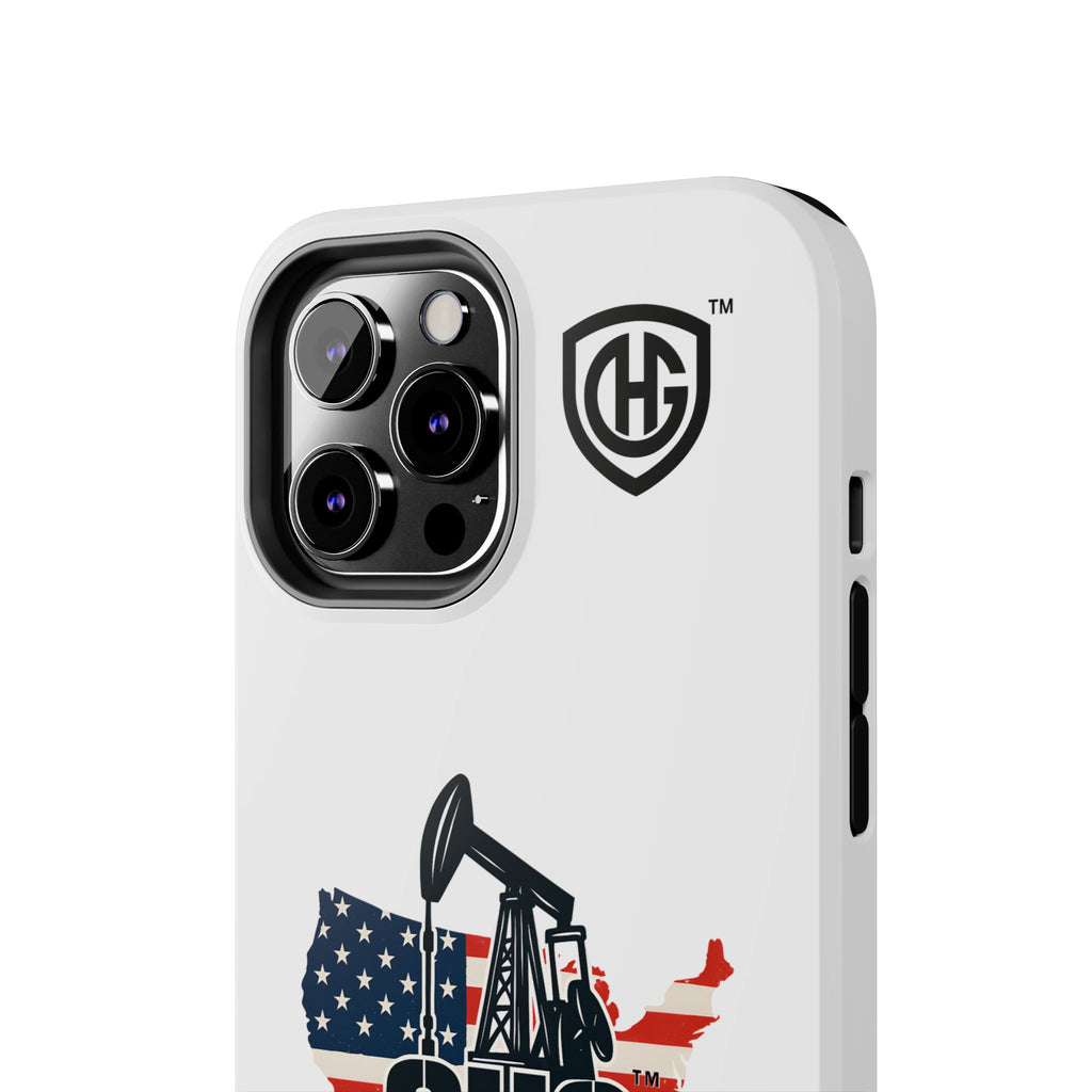 Tough Phone Case — Oilfield Heroes Gear (OHG) USA Flag Pumpjack Design