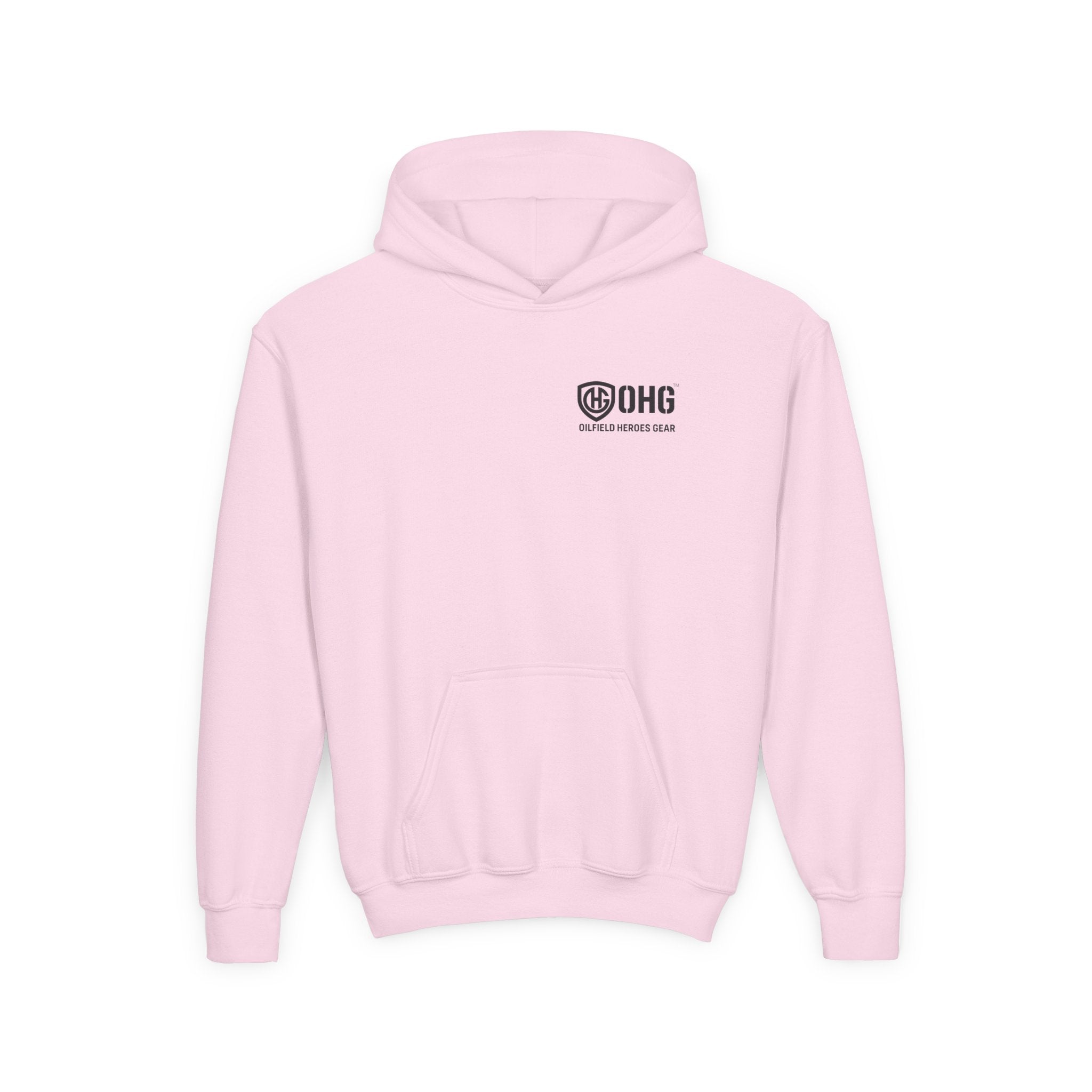 Copy of Youth Hoodie — Oilfield Heroes Gear logo & 'Oilfield Heroes' back print
