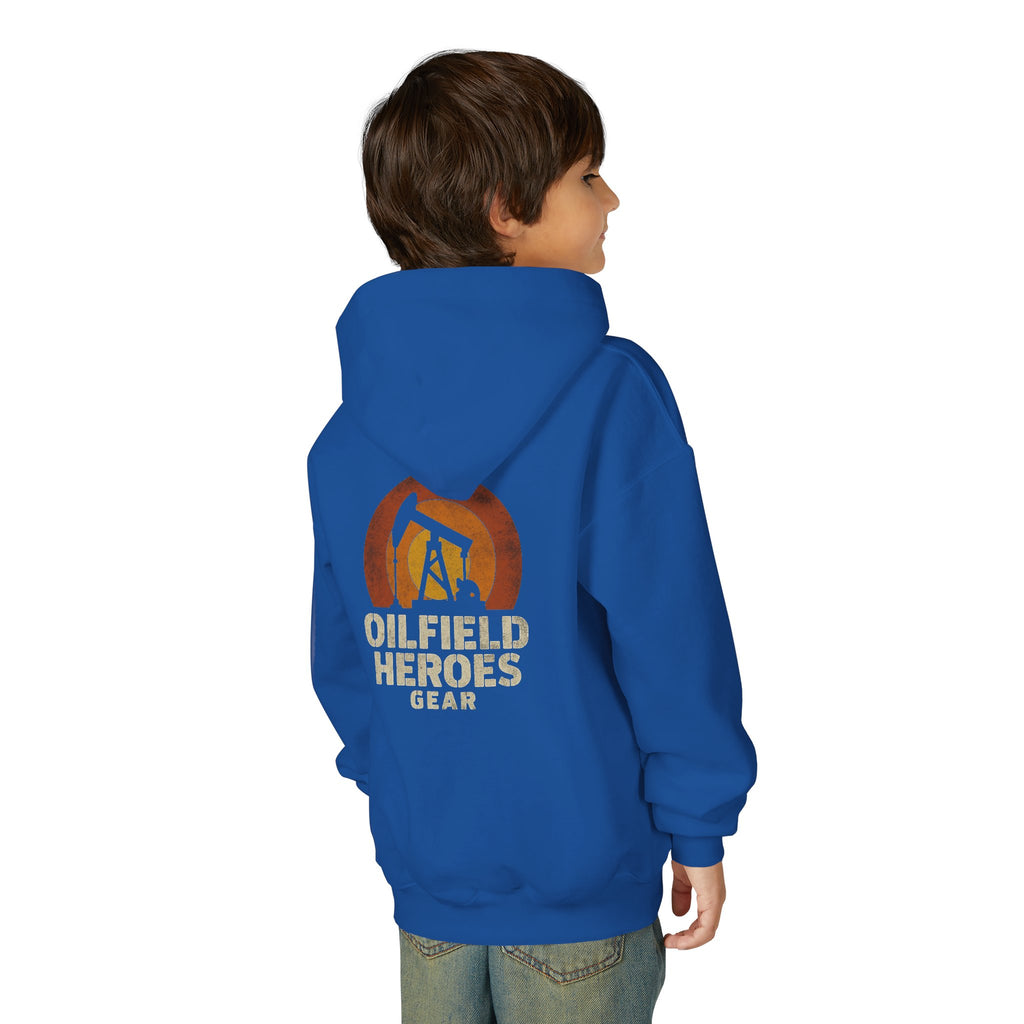 Youth Hoodie — Oilfield Heroes Gear logo & 'Oilfield Heroes' back print