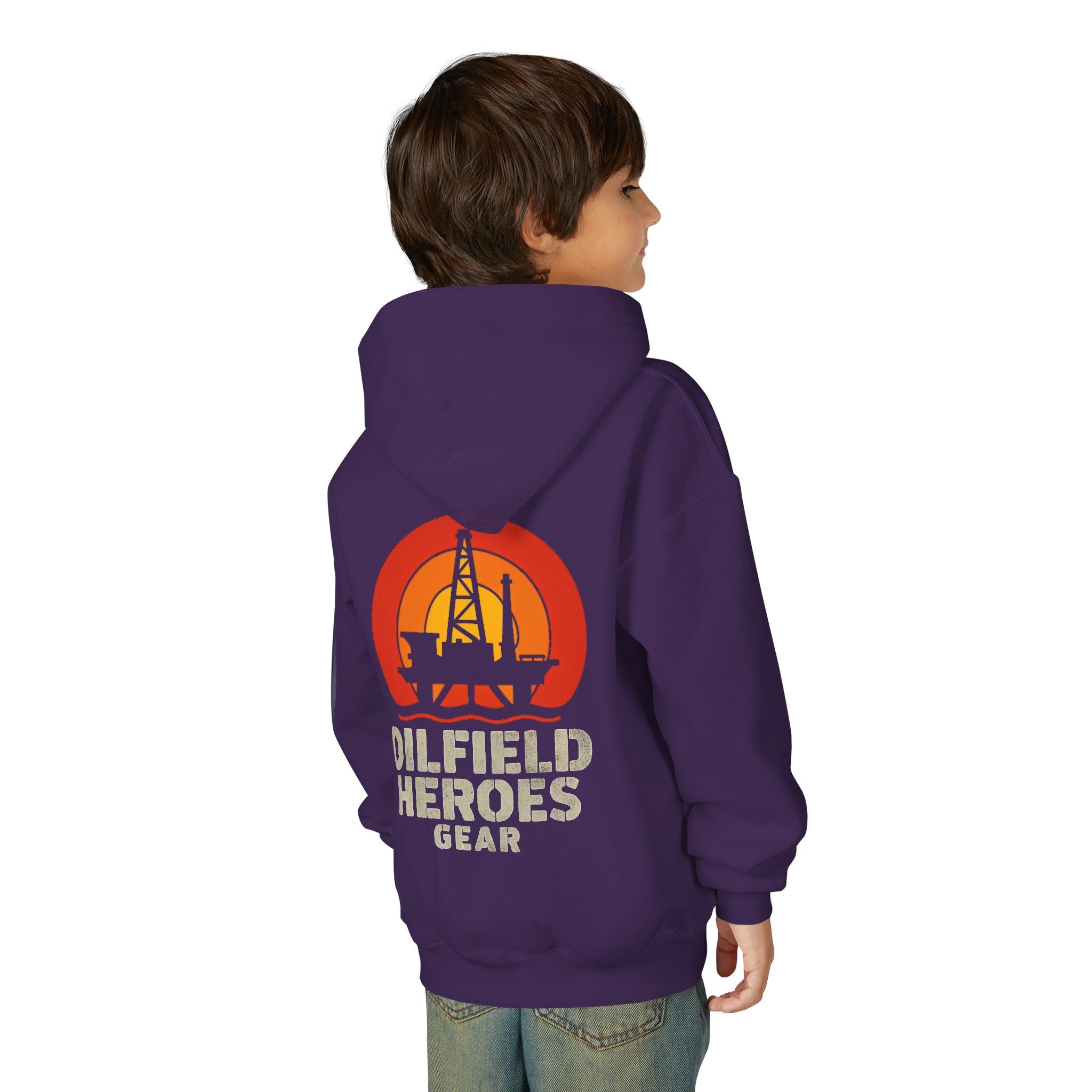Copy of Youth Hoodie — Oilfield Heroes Gear logo & 'Oilfield Heroes' back print