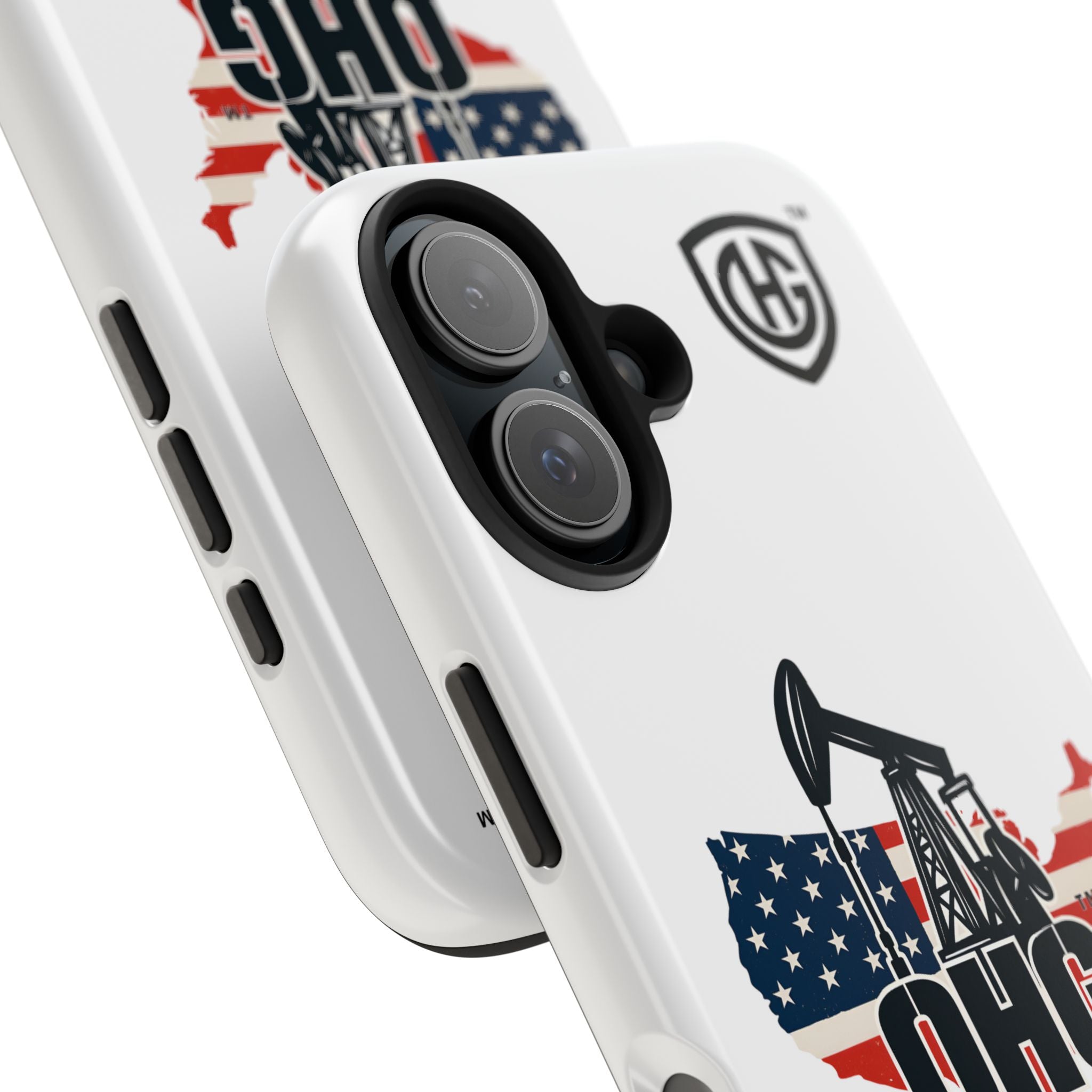 Tough Phone Case — Oilfield Heroes Gear (OHG) USA Flag Pumpjack Design