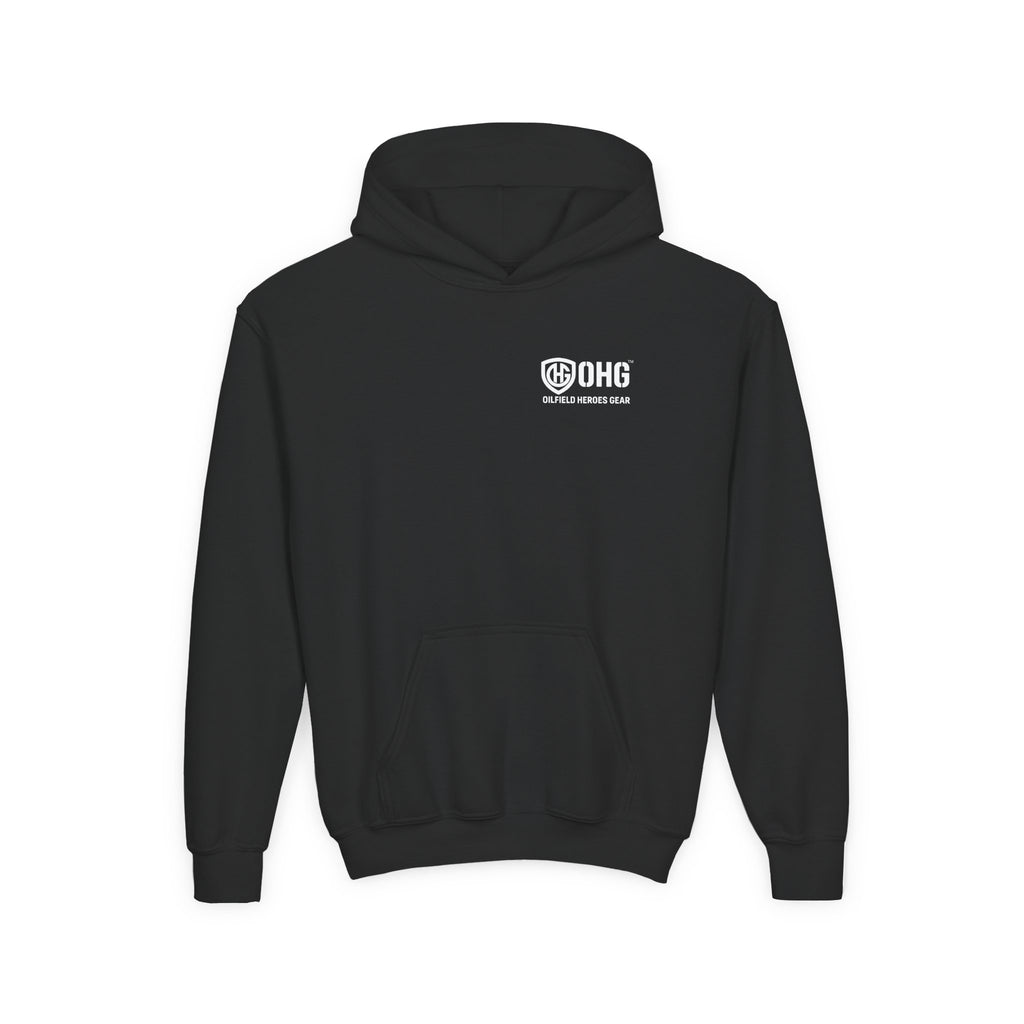 Copy of Youth Hoodie — Oilfield Heroes Gear logo & 'Oilfield Heroes' back print
