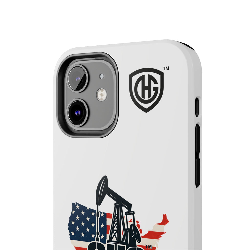 Tough Phone Case — Oilfield Heroes Gear (OHG) USA Flag Pumpjack Design