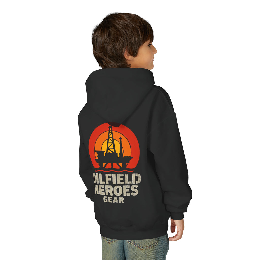 Copy of Youth Hoodie — Oilfield Heroes Gear logo & 'Oilfield Heroes' back print