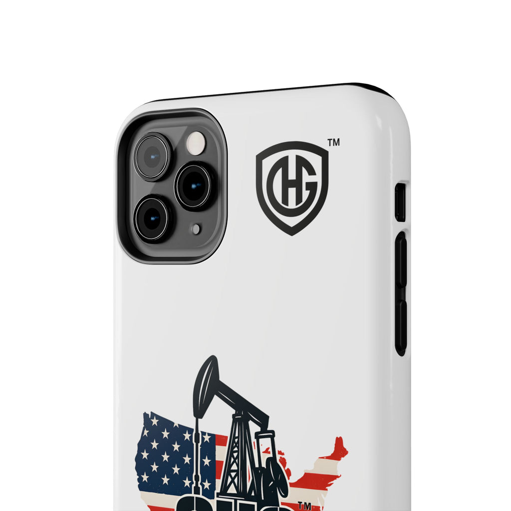 Tough Phone Case — Oilfield Heroes Gear (OHG) USA Flag Pumpjack Design