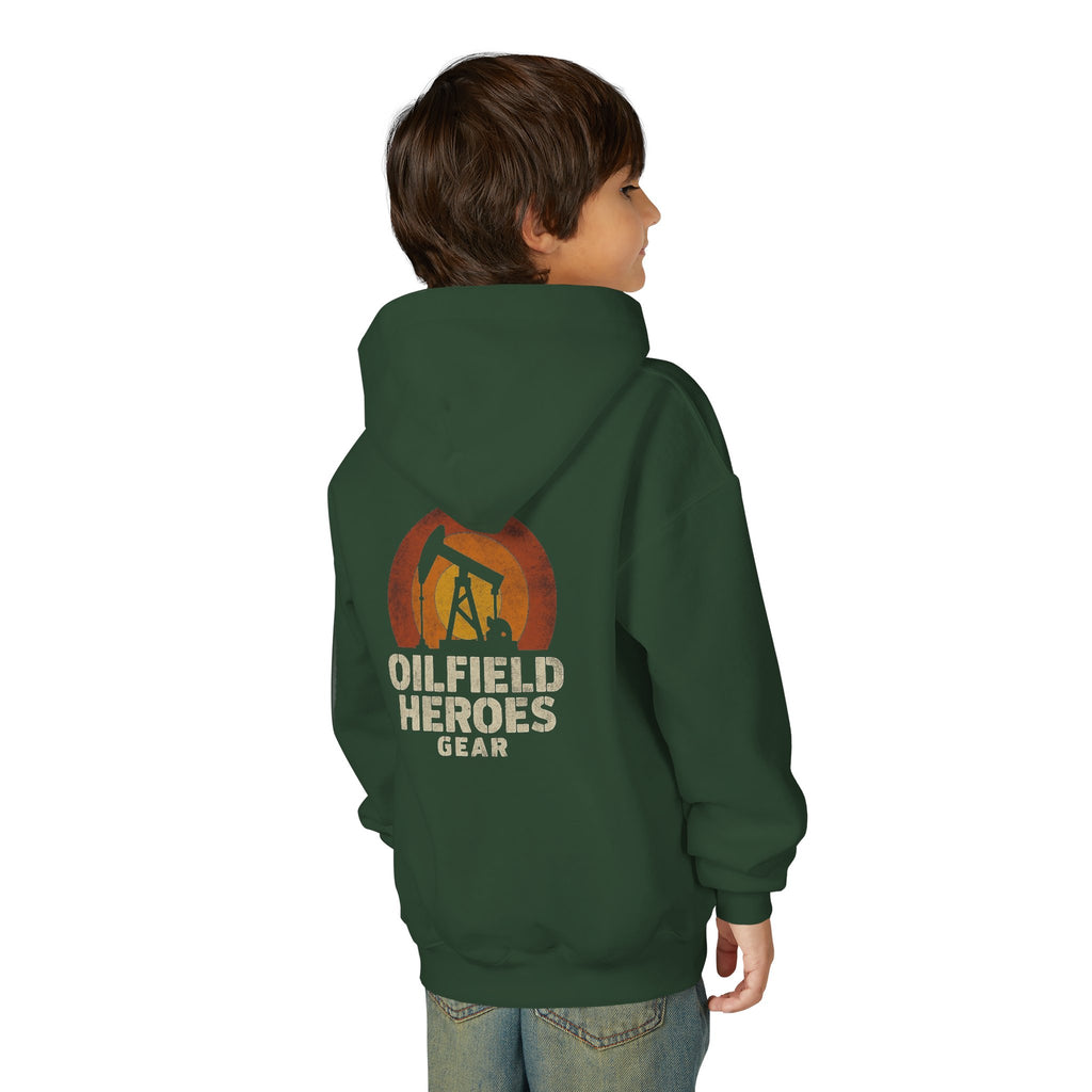 Youth Hoodie — Oilfield Heroes Gear logo & 'Oilfield Heroes' back print