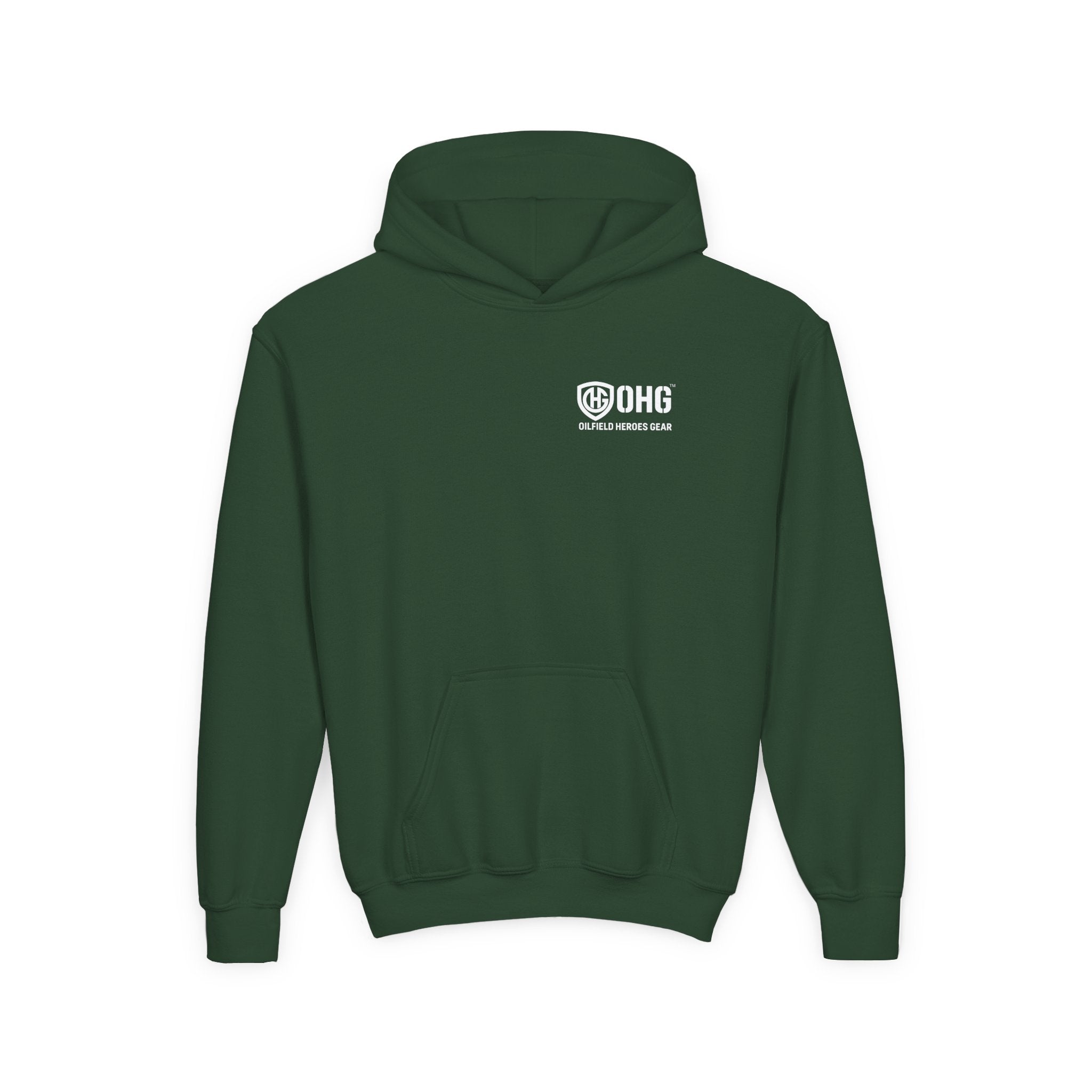 Youth Hoodie — Oilfield Heroes Gear logo & 'Oilfield Heroes' back print