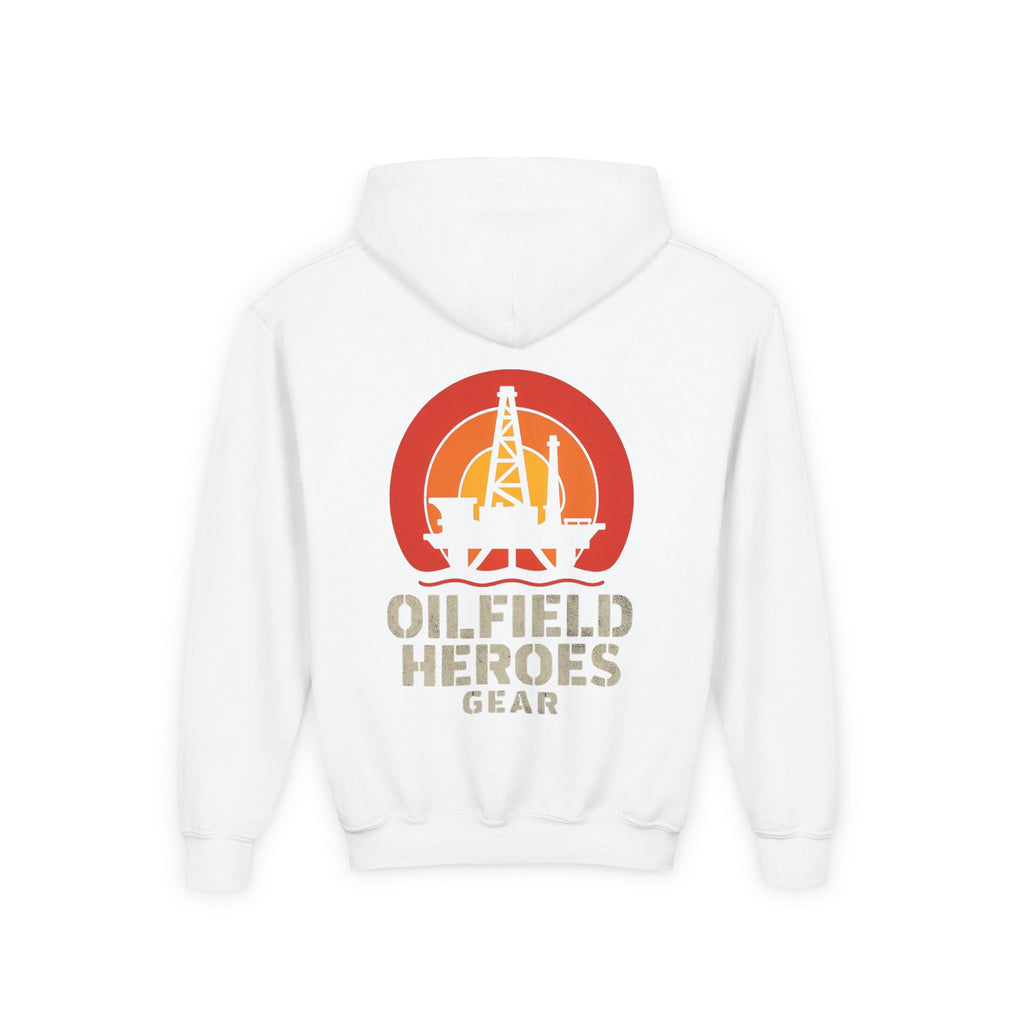 Copy of Youth Hoodie — Oilfield Heroes Gear logo & 'Oilfield Heroes' back print