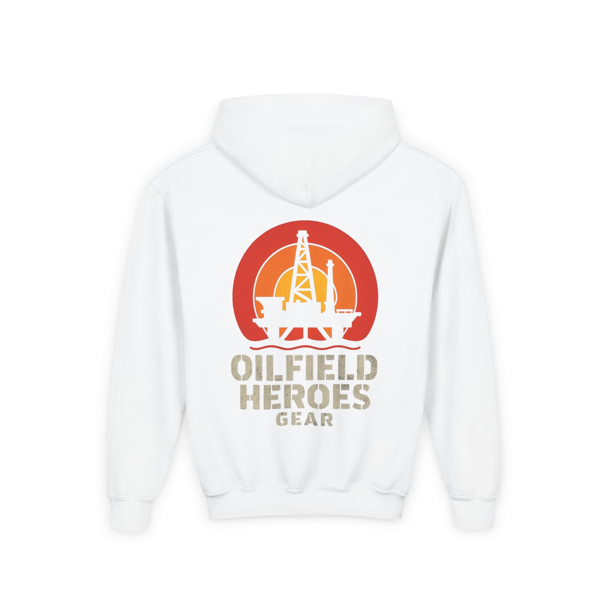 Copy of Youth Hoodie — Oilfield Heroes Gear logo & 'Oilfield Heroes' back print