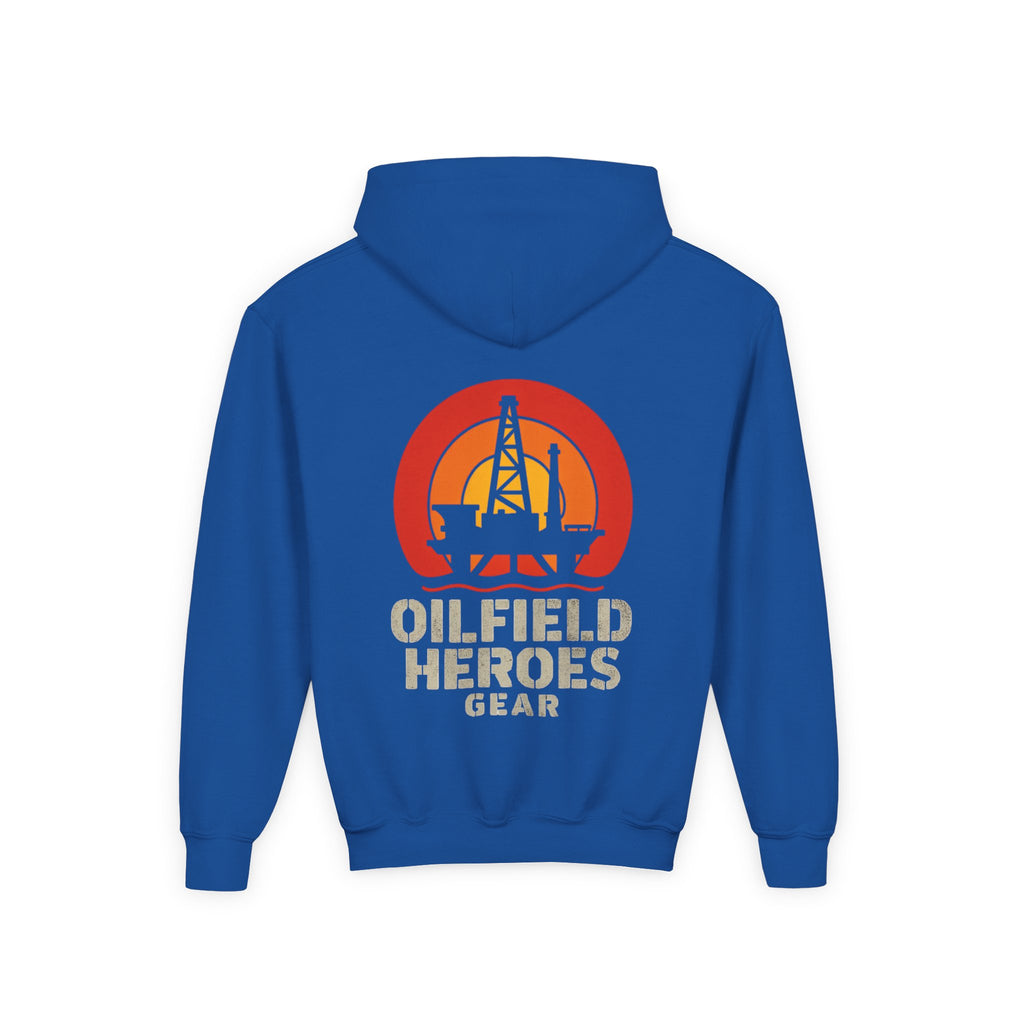 Copy of Youth Hoodie — Oilfield Heroes Gear logo & 'Oilfield Heroes' back print