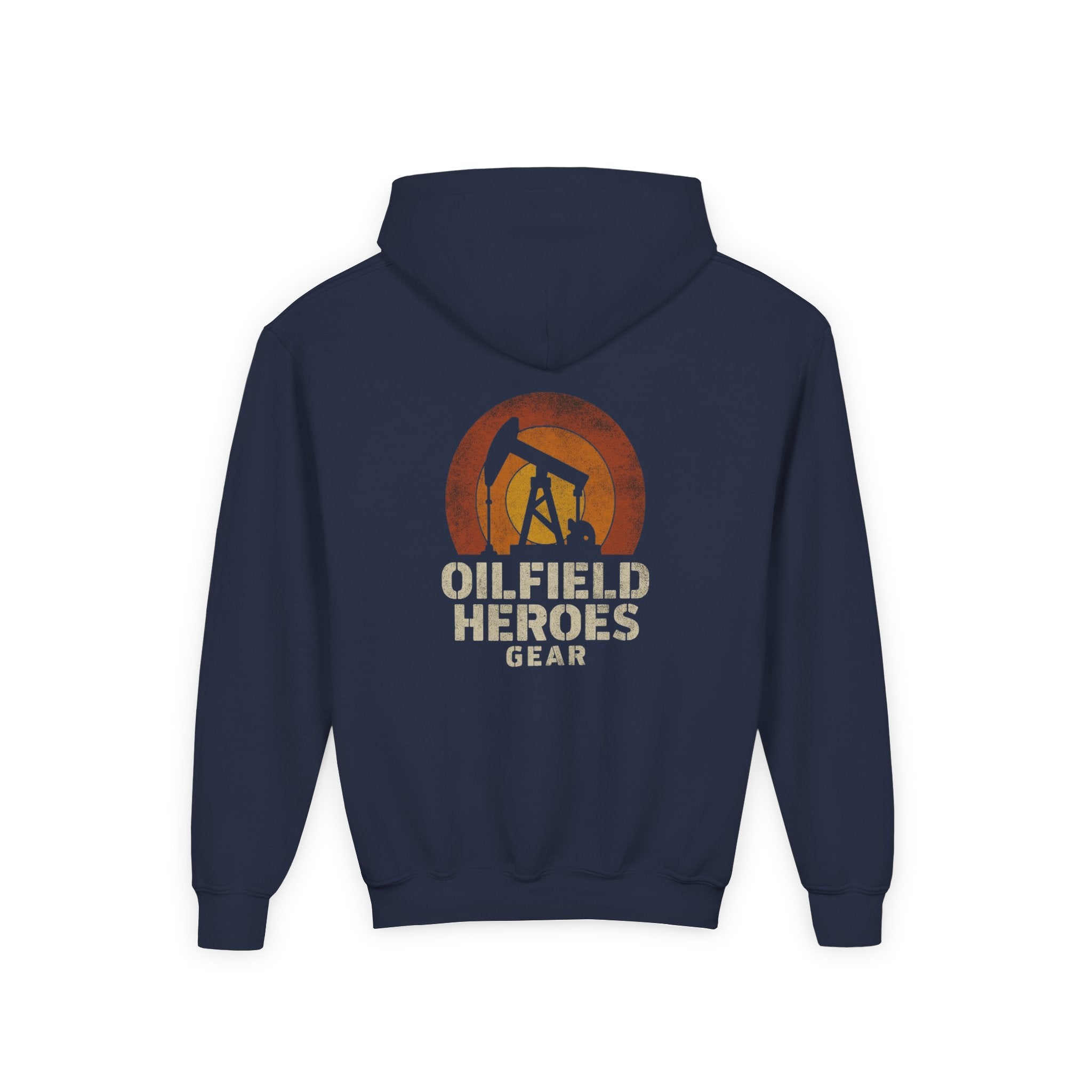 Youth Hoodie — Oilfield Heroes Gear logo & 'Oilfield Heroes' back print