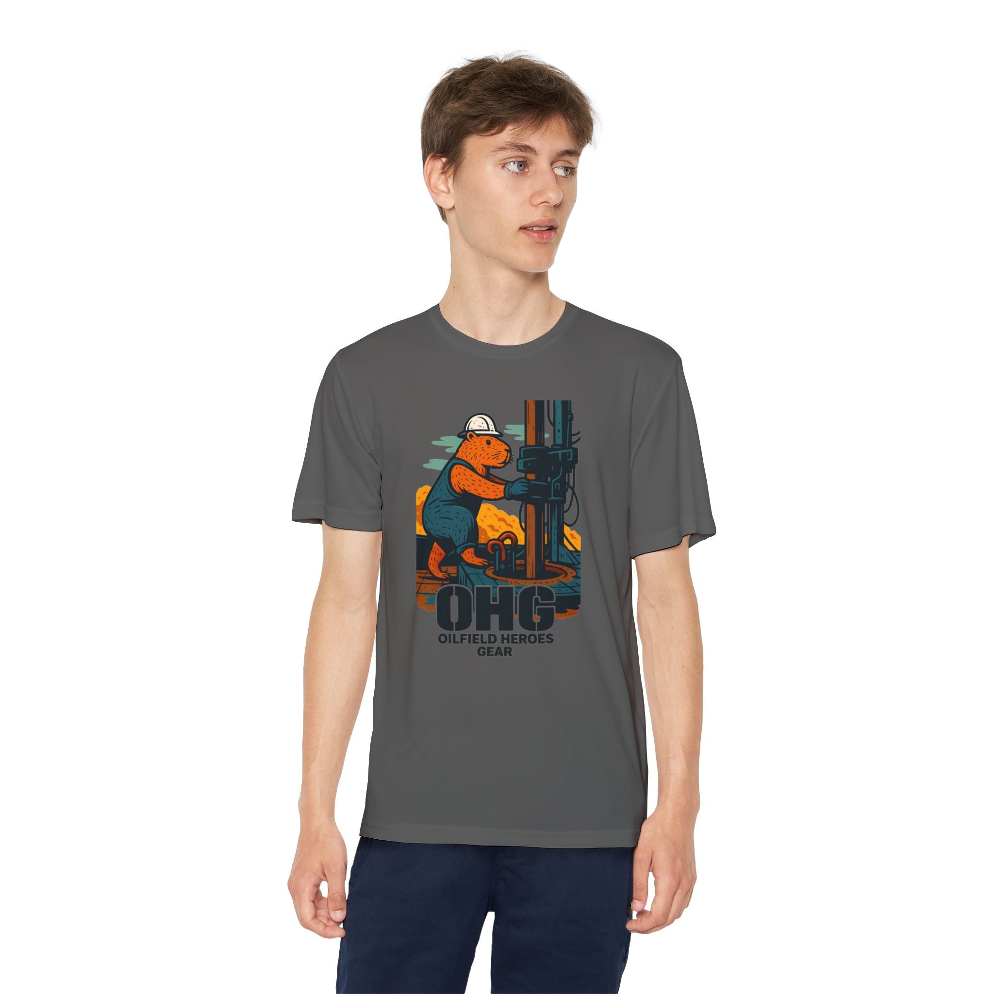 Youth Tee – 'OHG Oilfield Heroes' Drilling Crew Graphic Shirt