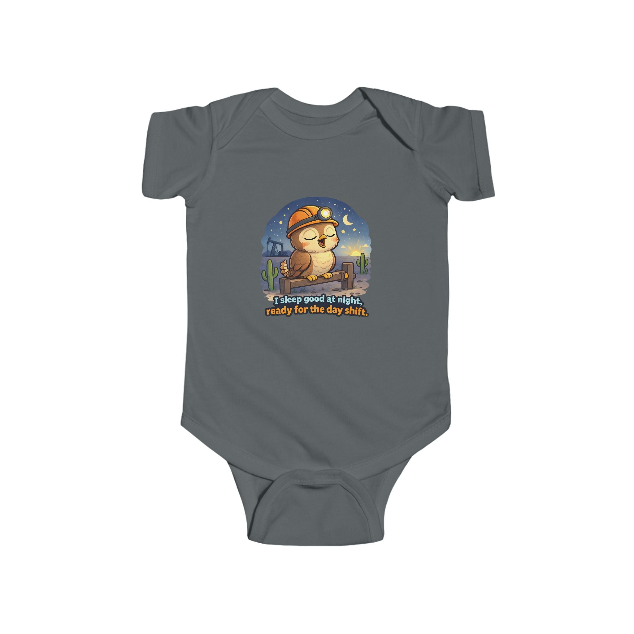 Infant Bodysuit — "Always Good Enough" Cute Nighttime Sloth Baby Onesie
