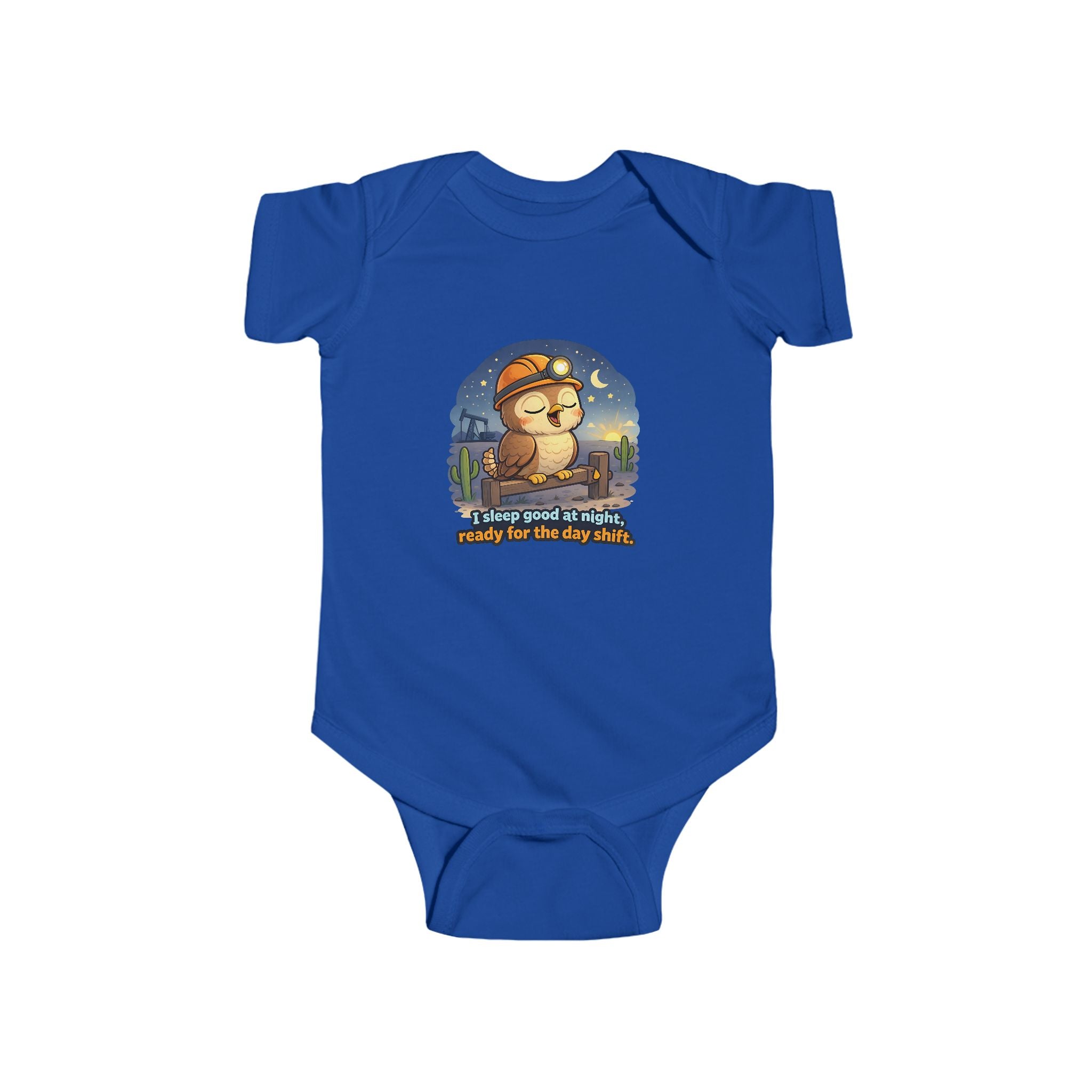 Infant Bodysuit — "Always Good Enough" Cute Nighttime Sloth Baby Onesie