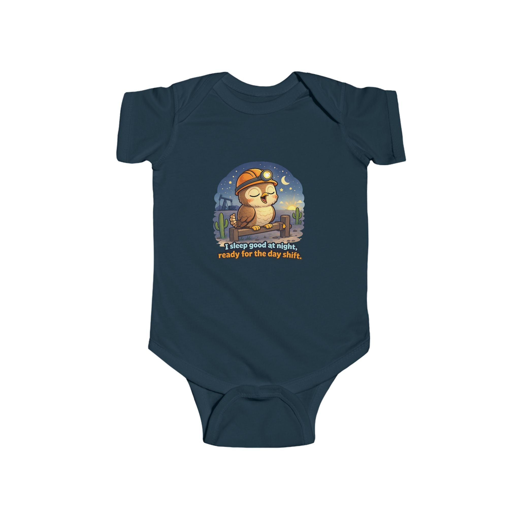 Infant Bodysuit — "Always Good Enough" Cute Nighttime Sloth Baby Onesie