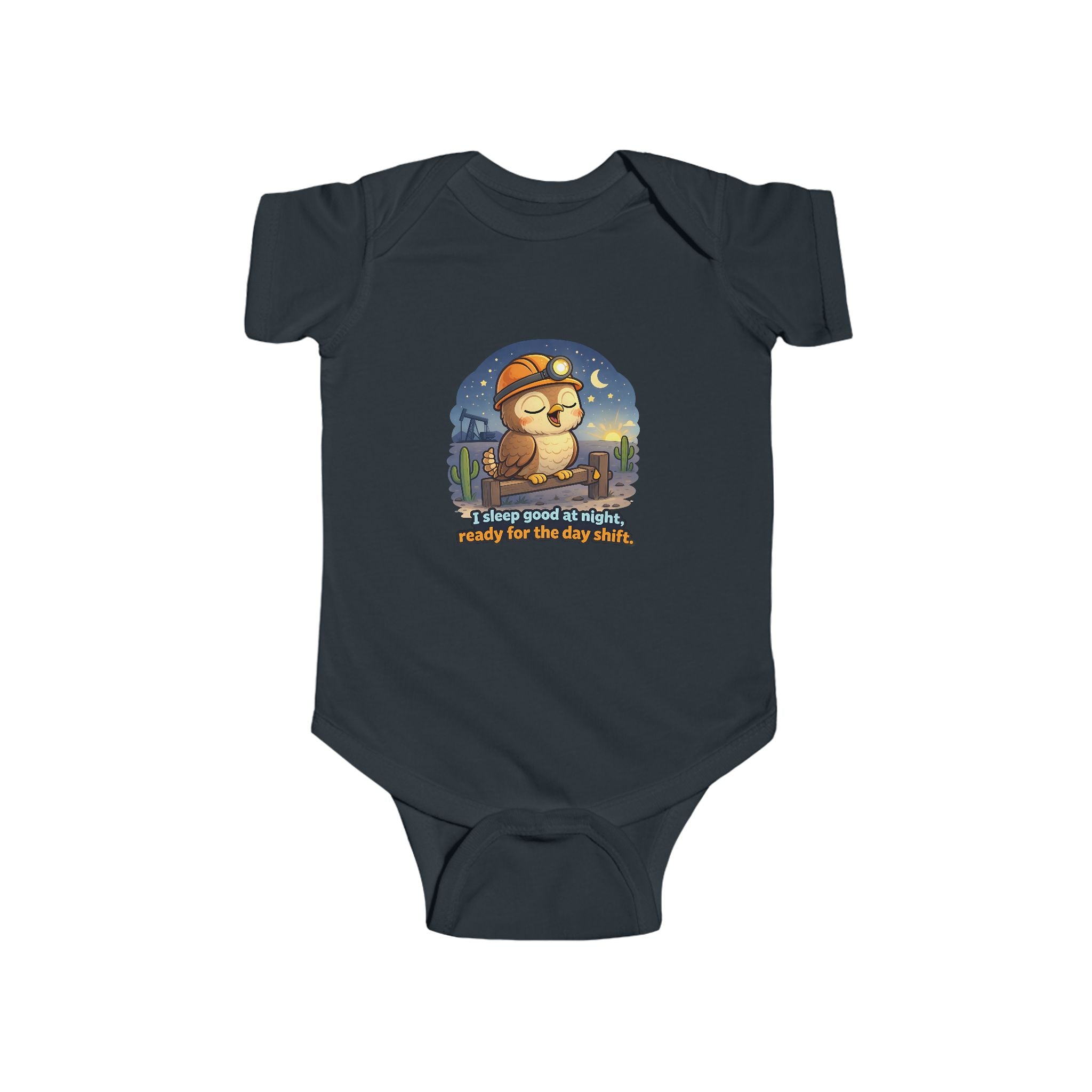 Infant Bodysuit — "Always Good Enough" Cute Nighttime Sloth Baby Onesie