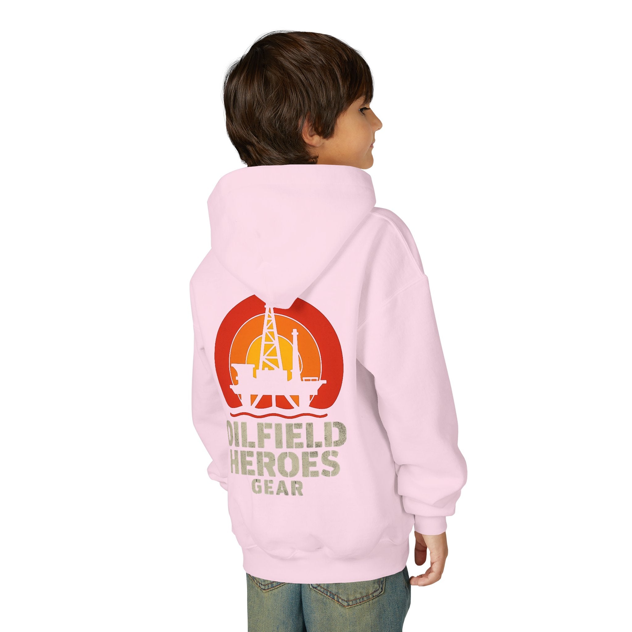 Copy of Youth Hoodie — Oilfield Heroes Gear logo & 'Oilfield Heroes' back print
