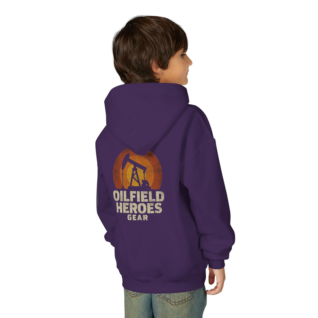 Youth Hoodie — Oilfield Heroes Gear logo & 'Oilfield Heroes' back print