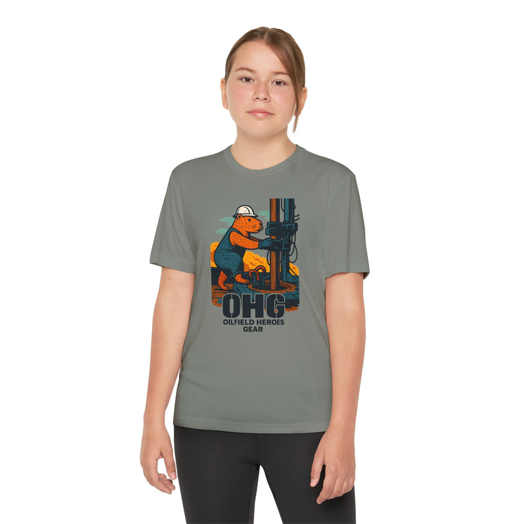 Youth Tee – 'OHG Oilfield Heroes' Drilling Crew Graphic Shirt