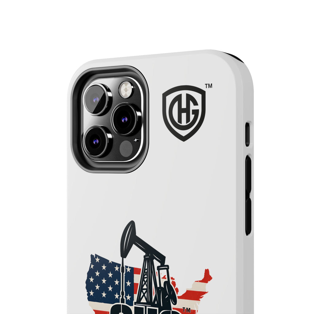 Tough Phone Case — Oilfield Heroes Gear (OHG) USA Flag Pumpjack Design