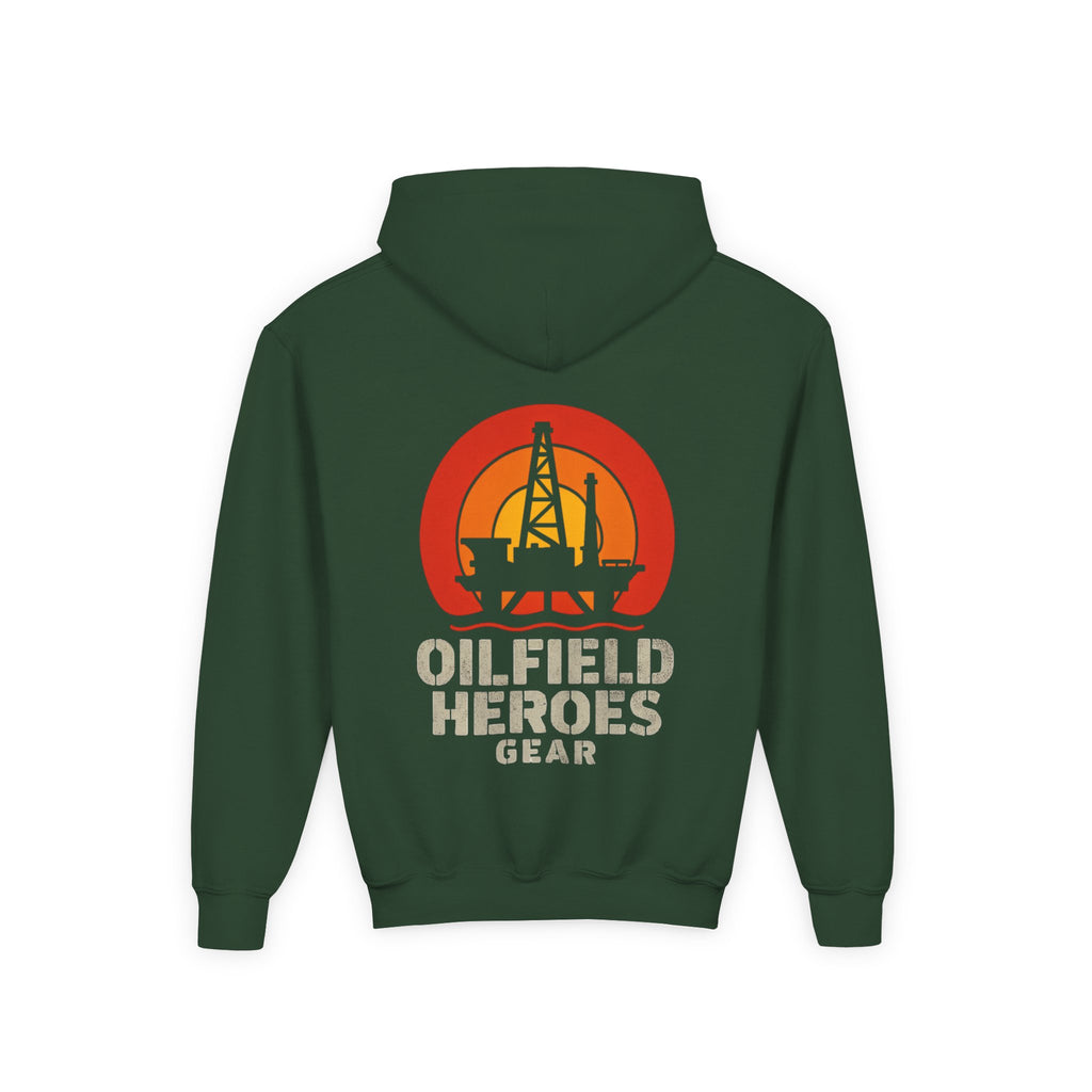 Copy of Youth Hoodie — Oilfield Heroes Gear logo & 'Oilfield Heroes' back print