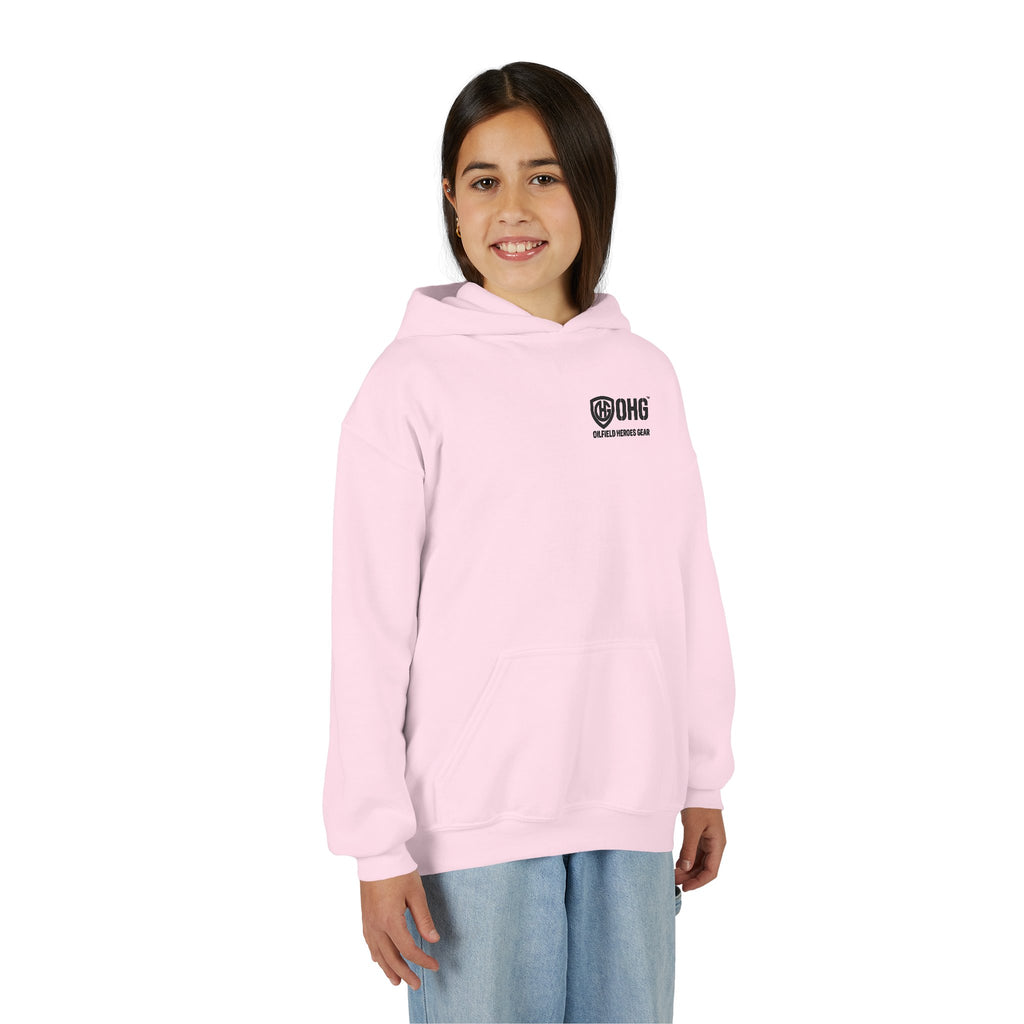 Youth Hoodie — Oilfield Heroes Gear logo & 'Oilfield Heroes' back print
