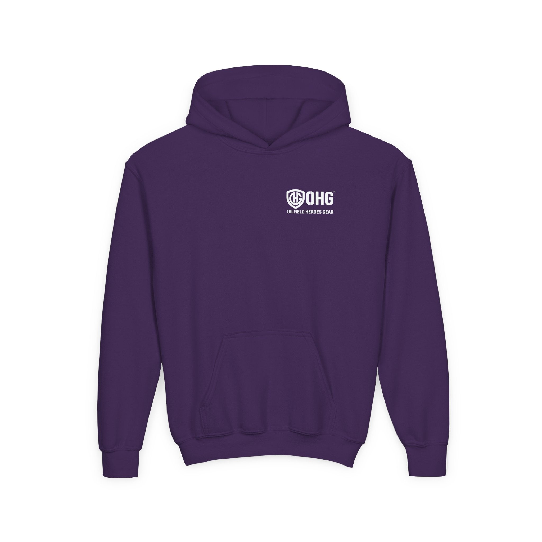 Copy of Youth Hoodie — Oilfield Heroes Gear logo & 'Oilfield Heroes' back print