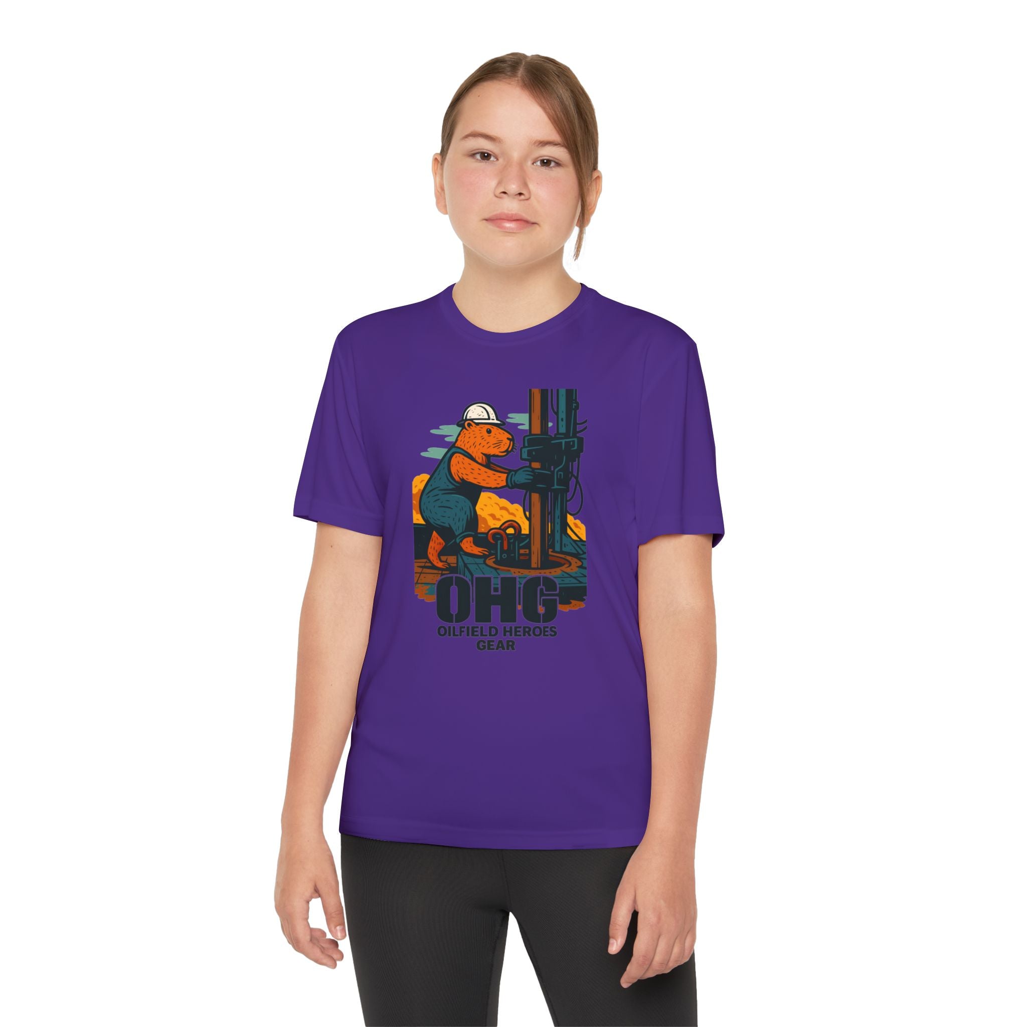 Youth Tee – 'OHG Oilfield Heroes' Drilling Crew Graphic Shirt