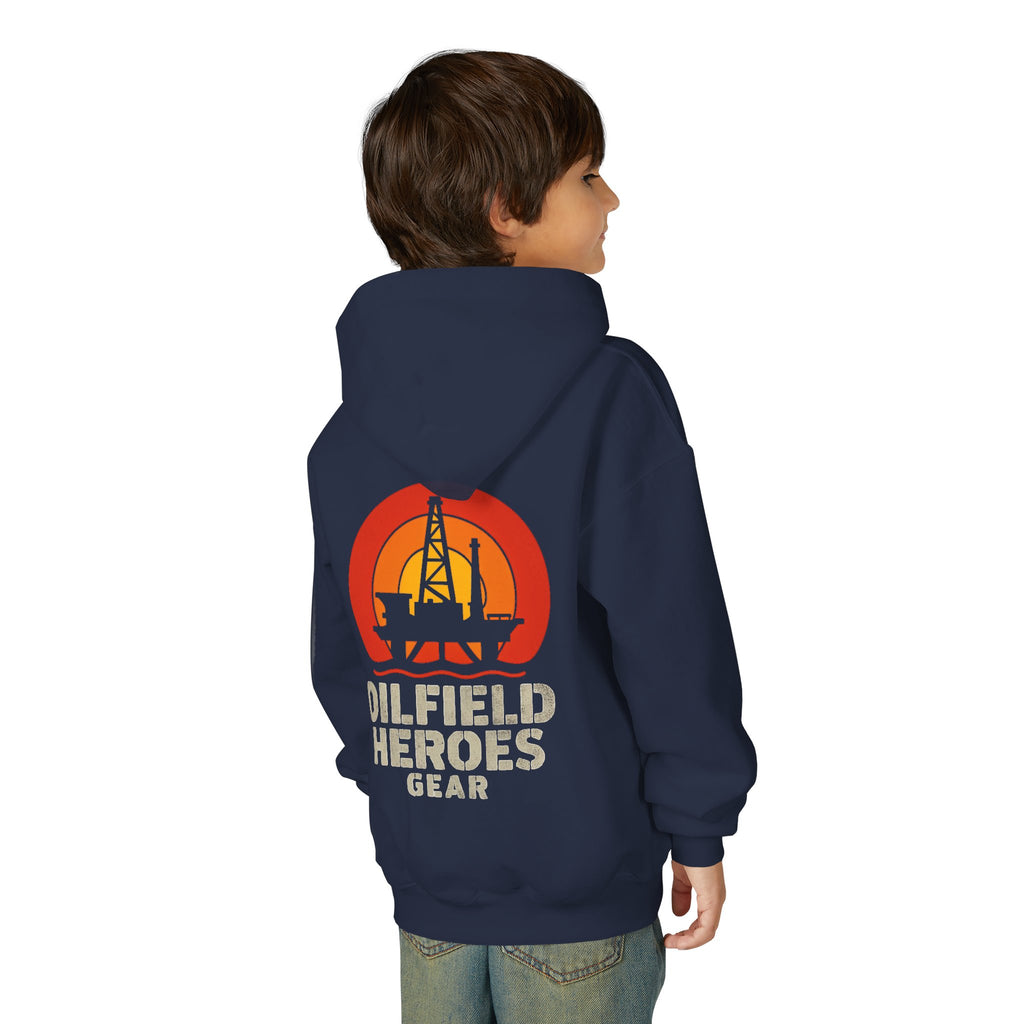 Copy of Youth Hoodie — Oilfield Heroes Gear logo & 'Oilfield Heroes' back print